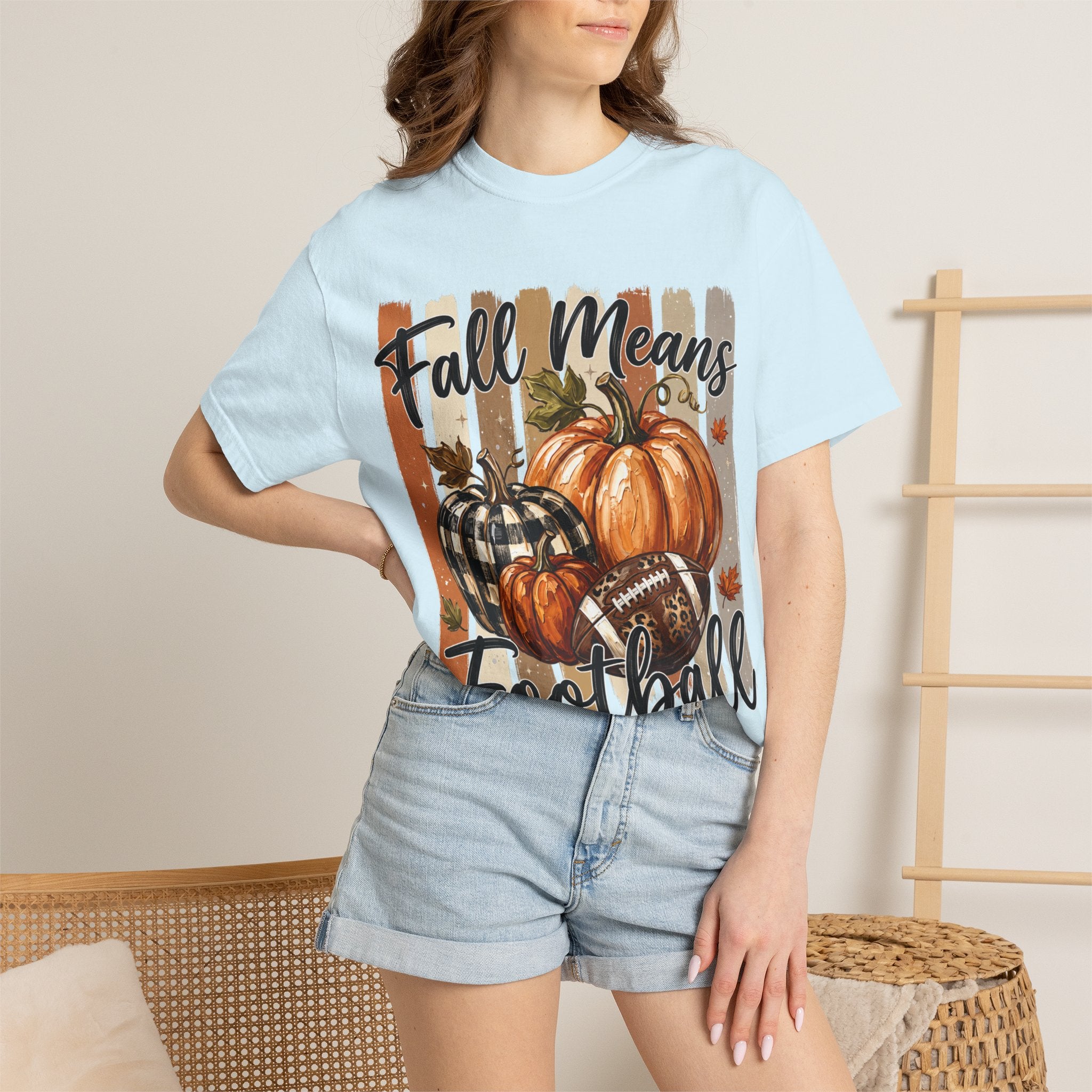 Fall Means Football Tee - Comfort Colors