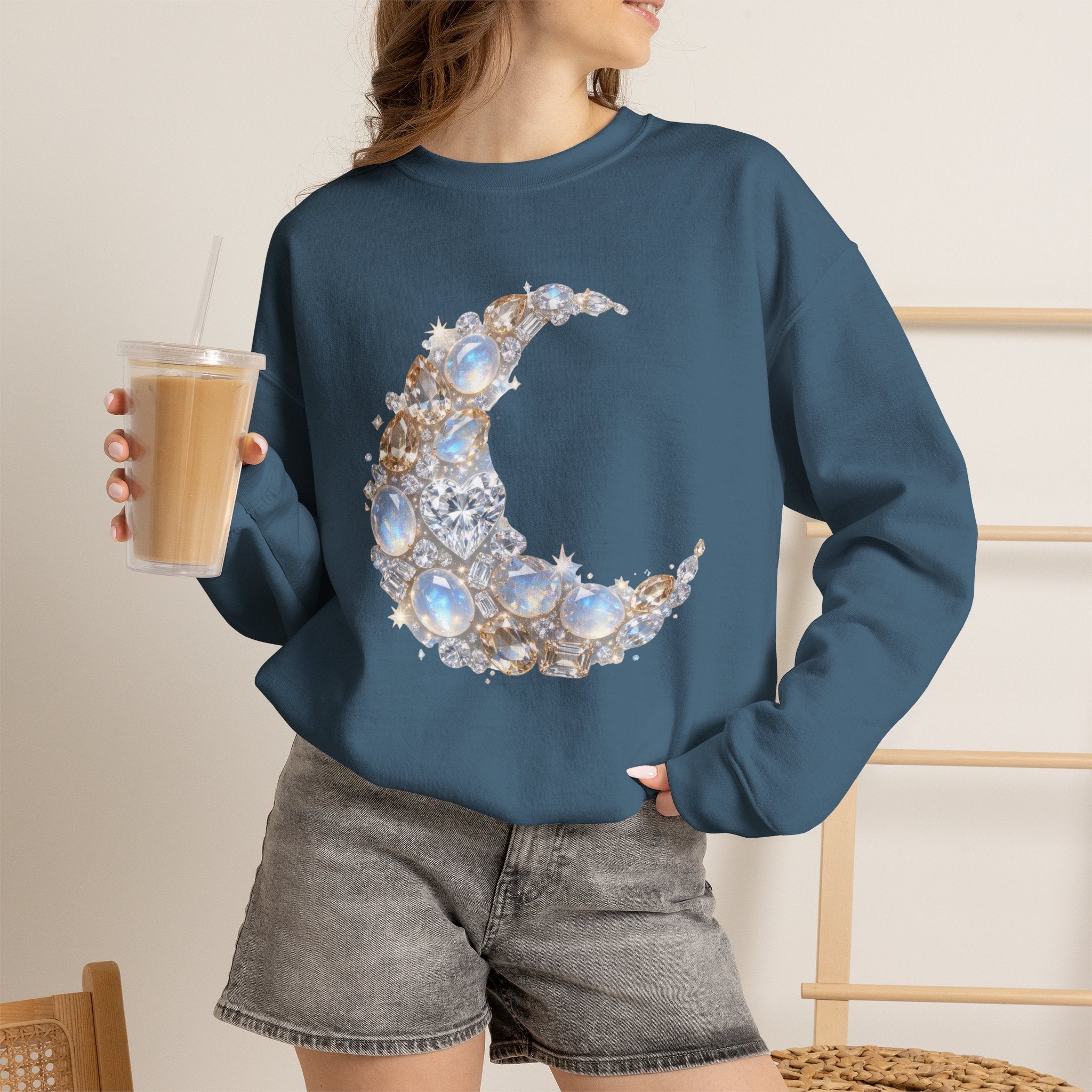 Crescent Moon Sweatshirt - Gildan