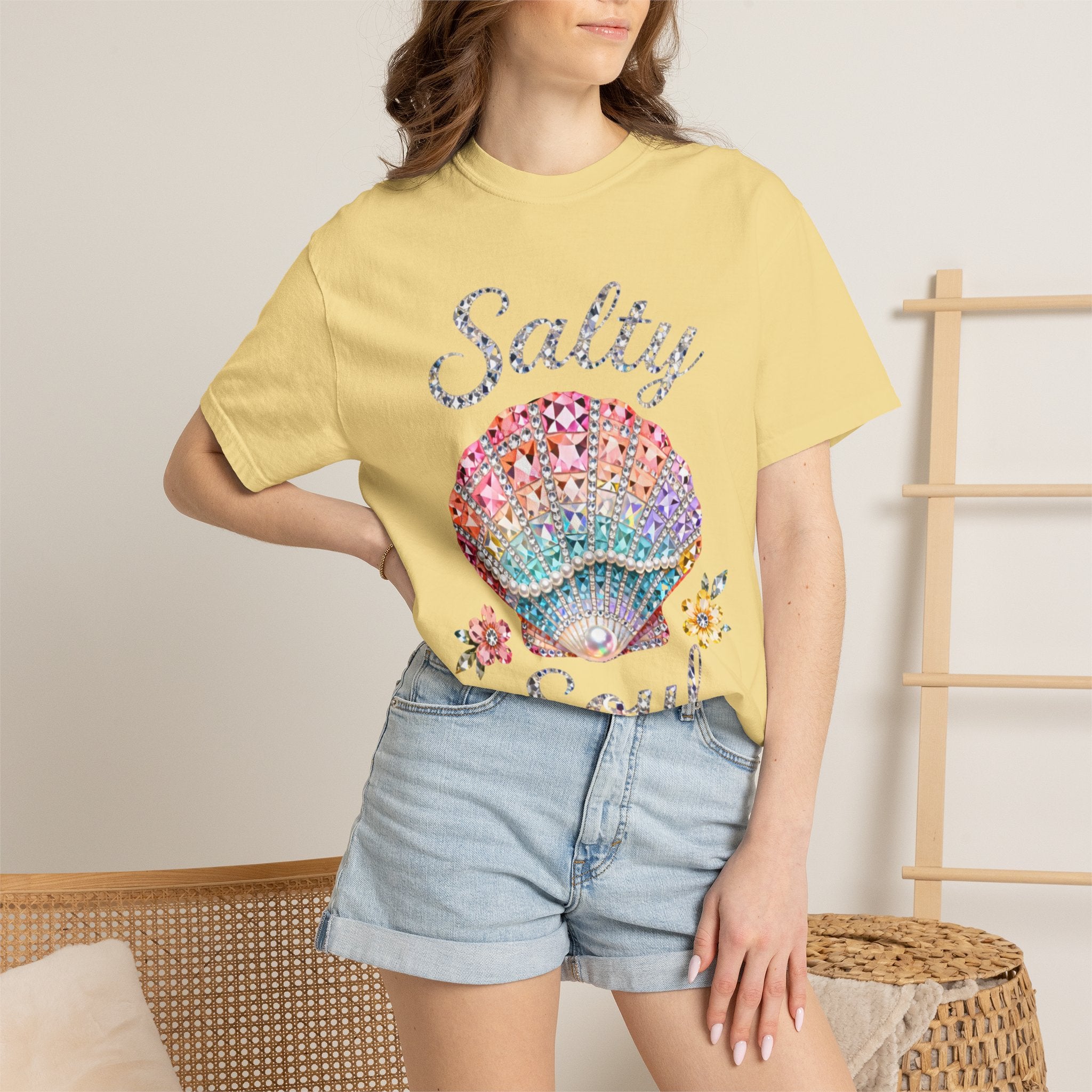 Salty Soul Jewel Tee - Comfort Colors
