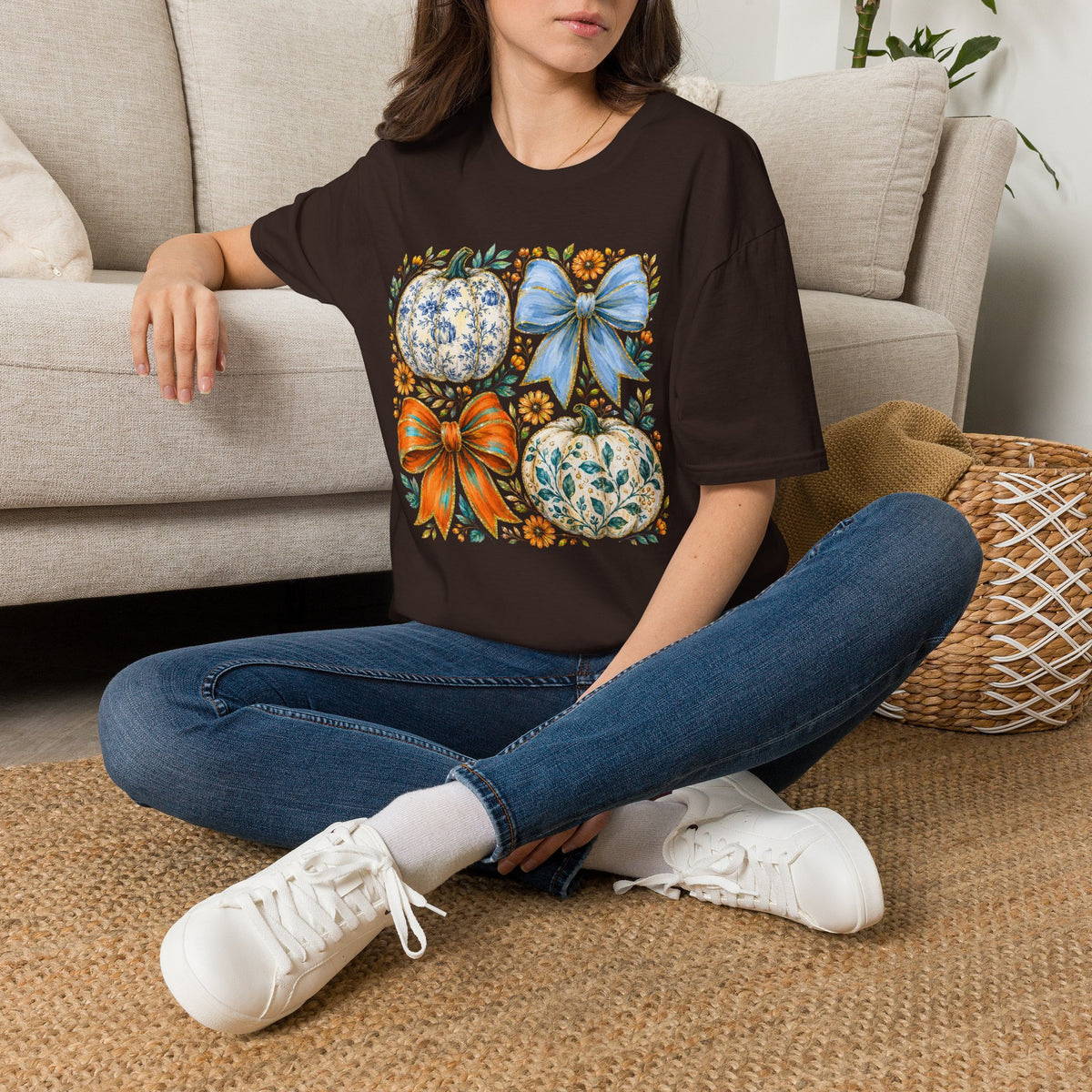 Pumpkin Bows Tee - Gildan