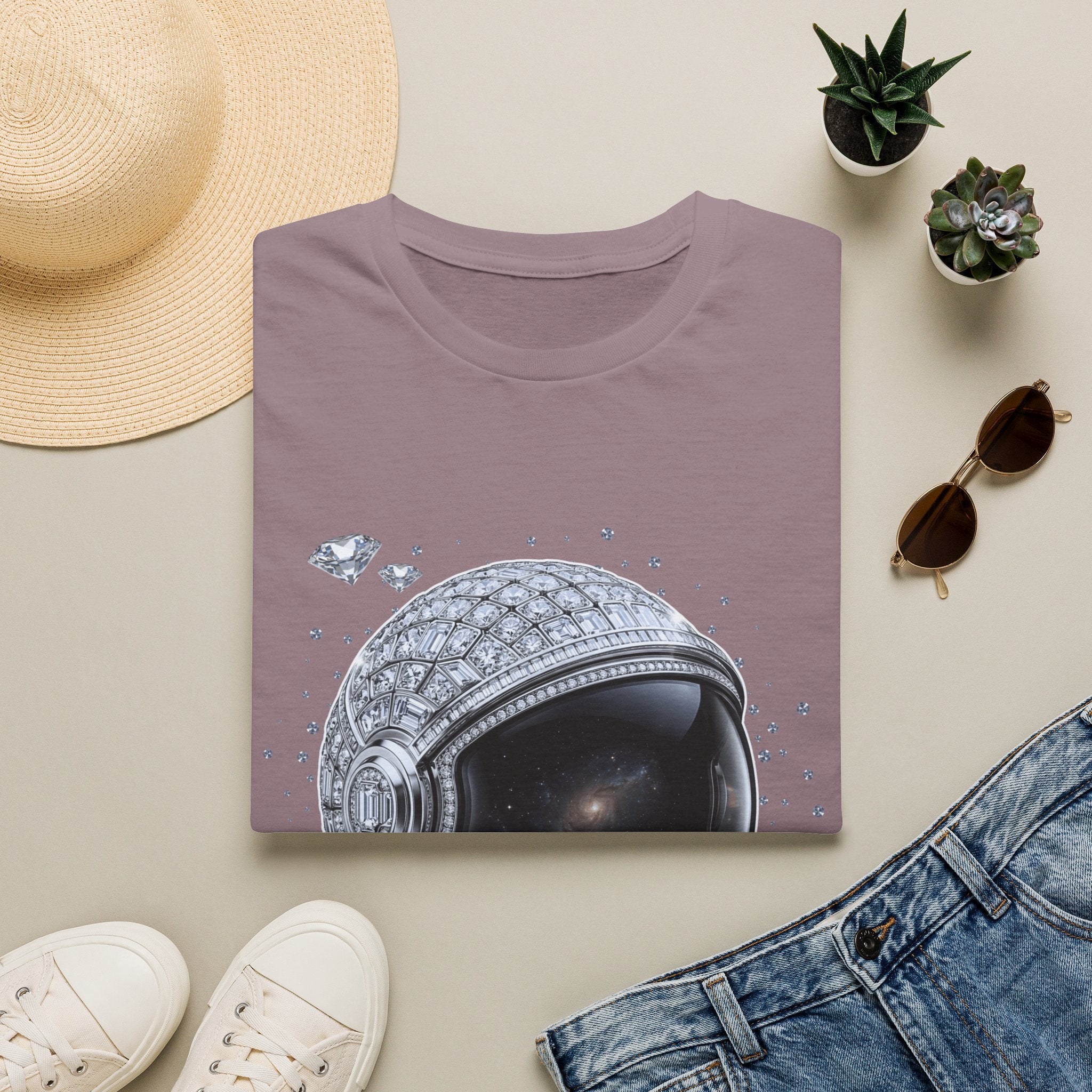 Sparkle Astronaut Tee - Gildan