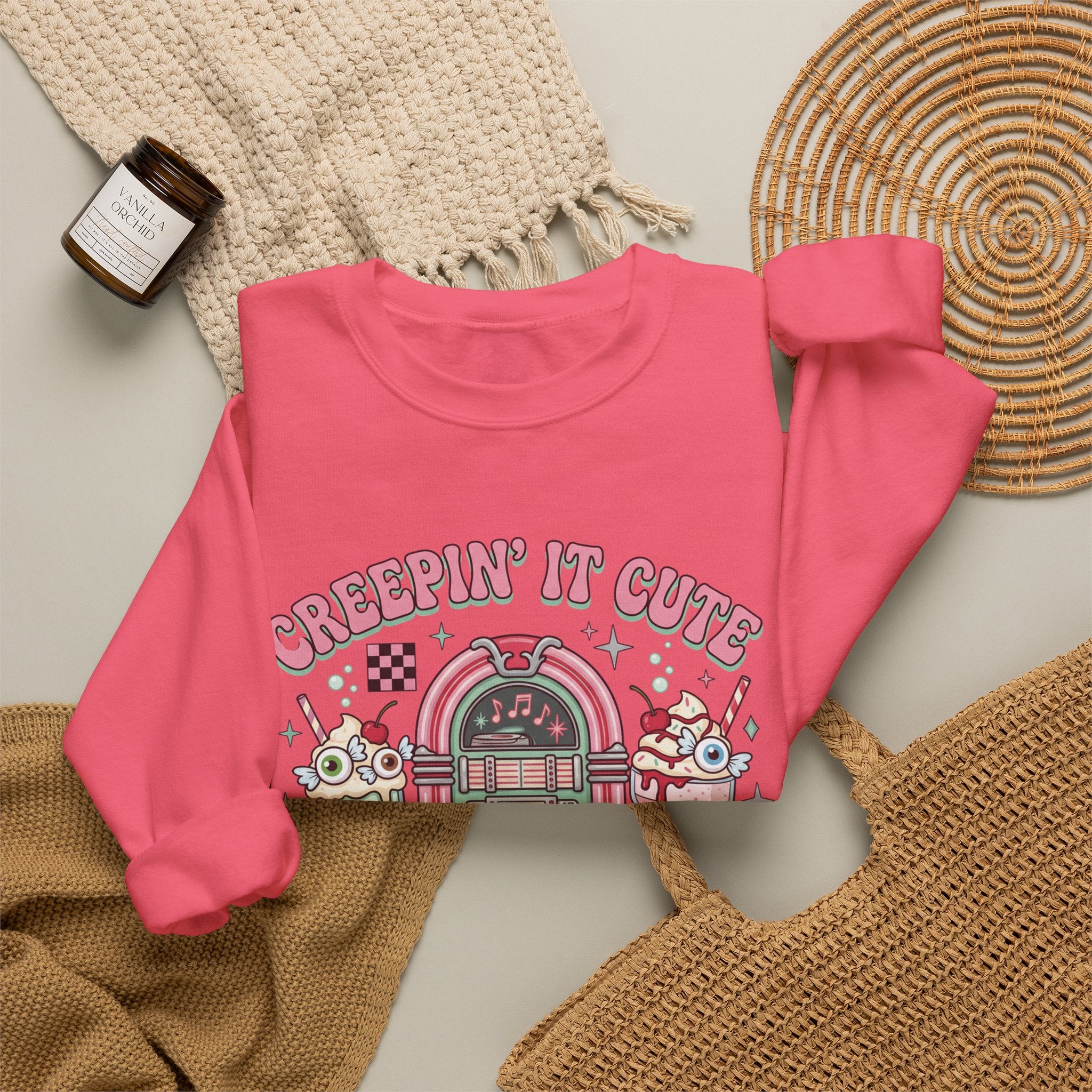 Creepin' It Cute Sweatshirt - Gildan