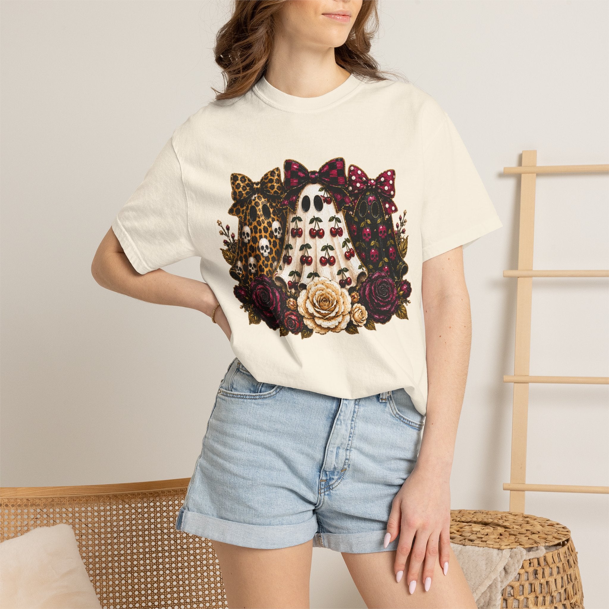 Cherry Ghosts Tee - Comfort Colors