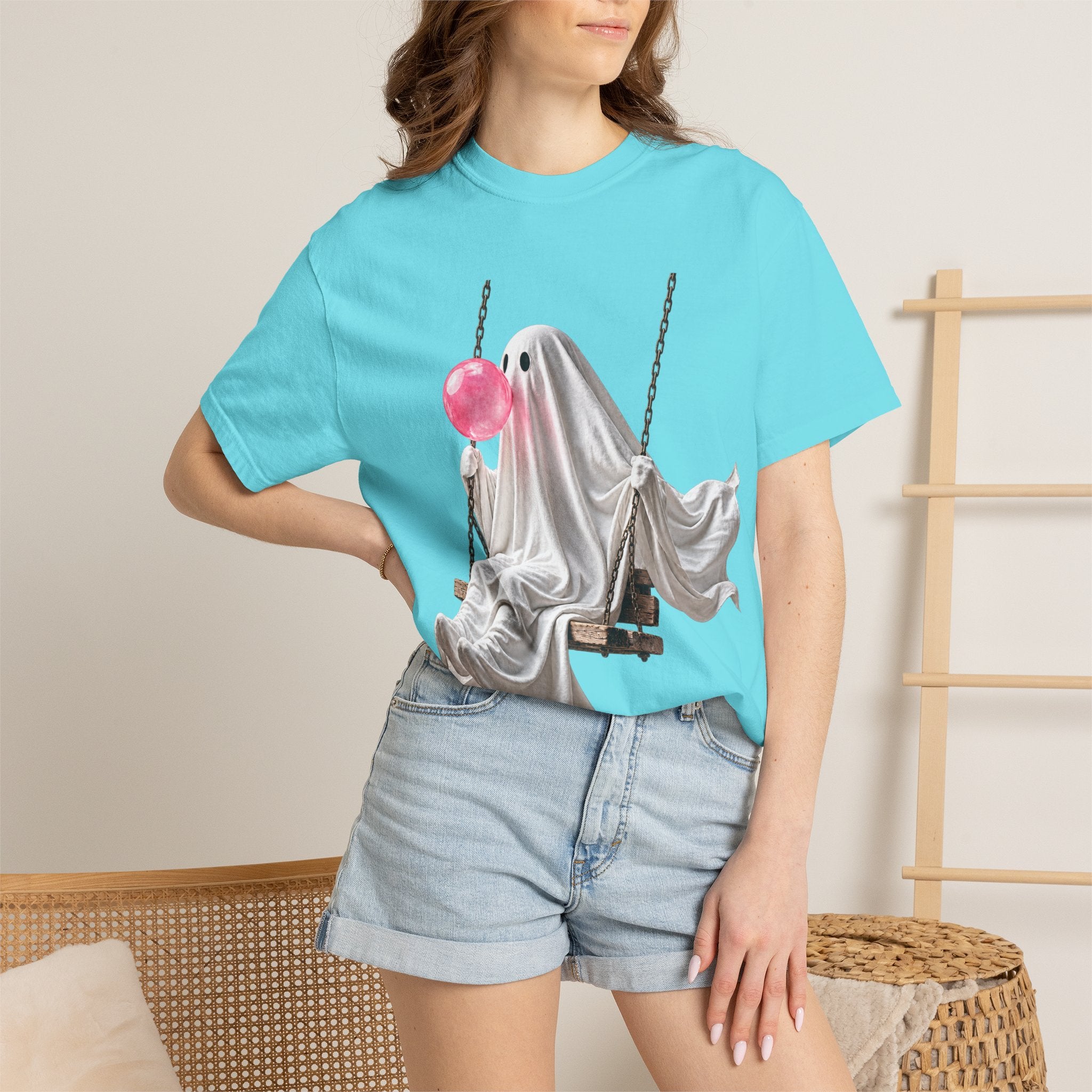 Bubblegum Ghost Tee - Comfort Colors