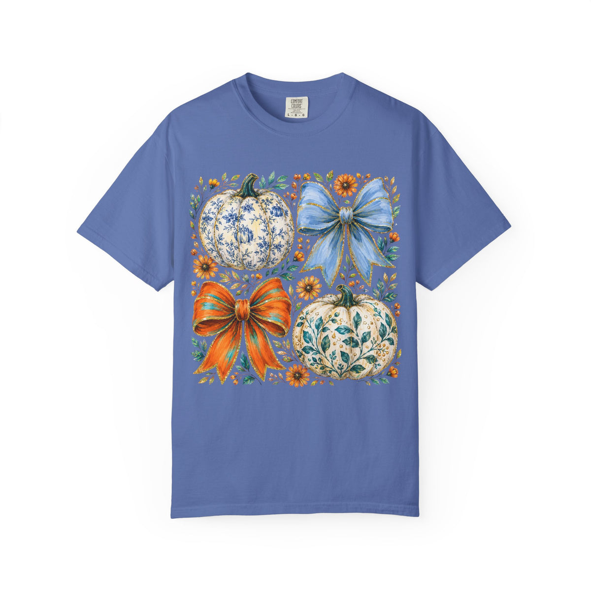 Pumpkin Bows Tee - Comfort Colors