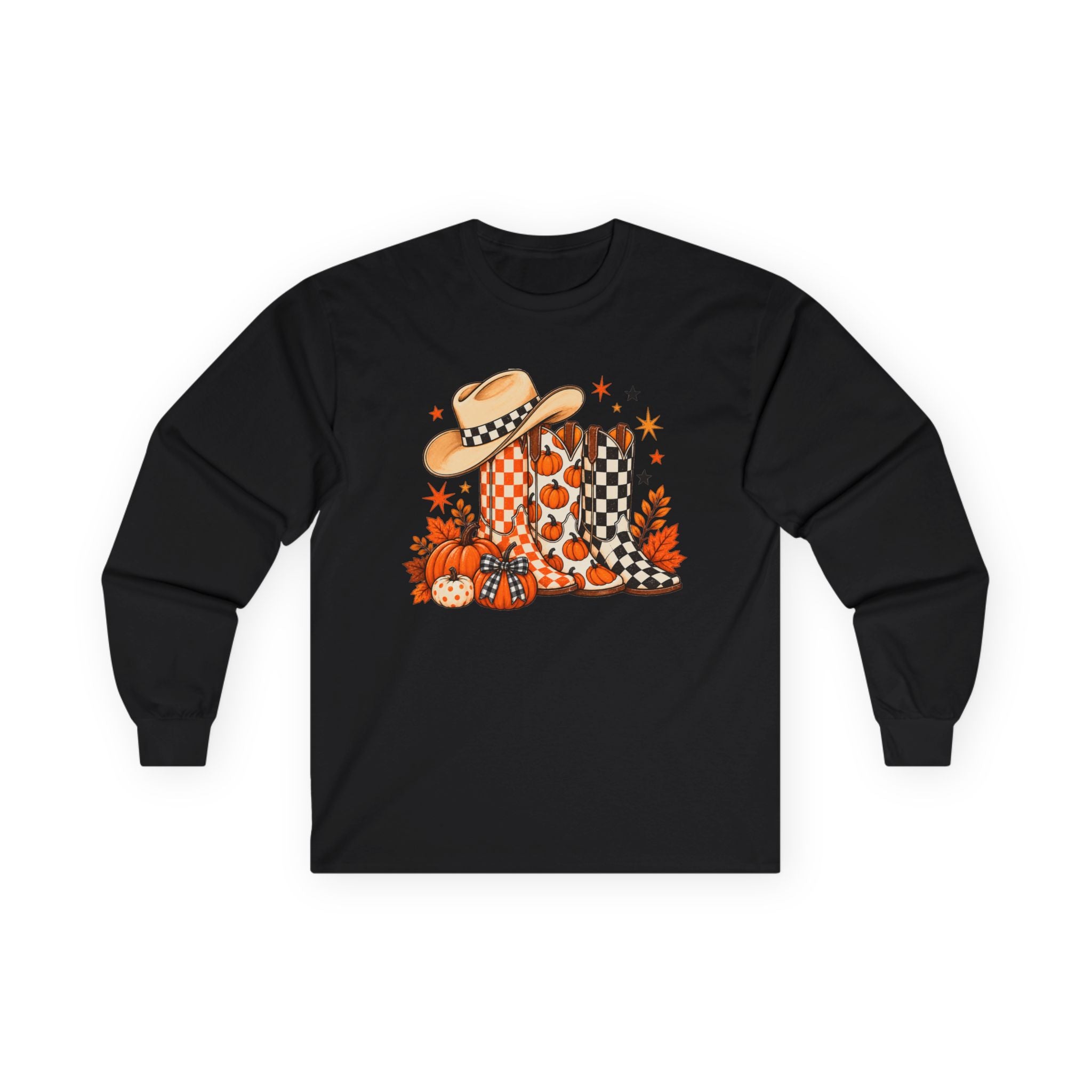 Halloween Boots Long Sleeve - Gildan