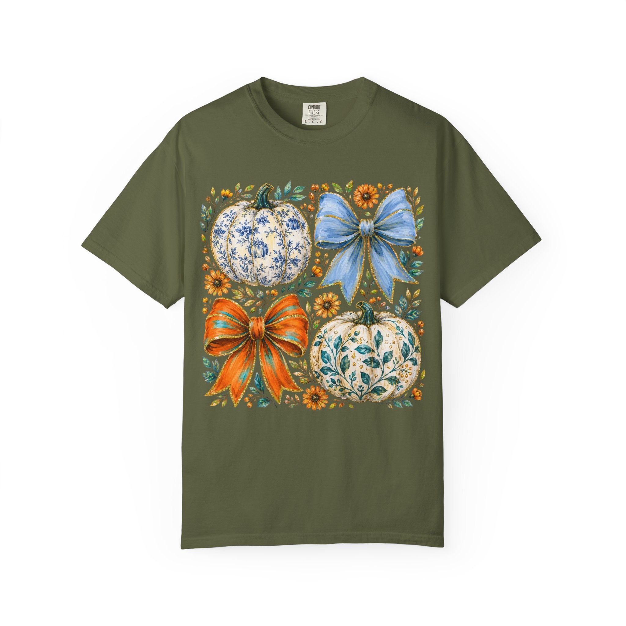 Pumpkin Bows Tee - Comfort Colors