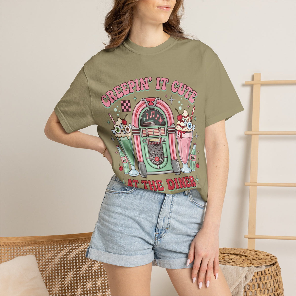 Creepin' It Cute Tee - Comfort Colors
