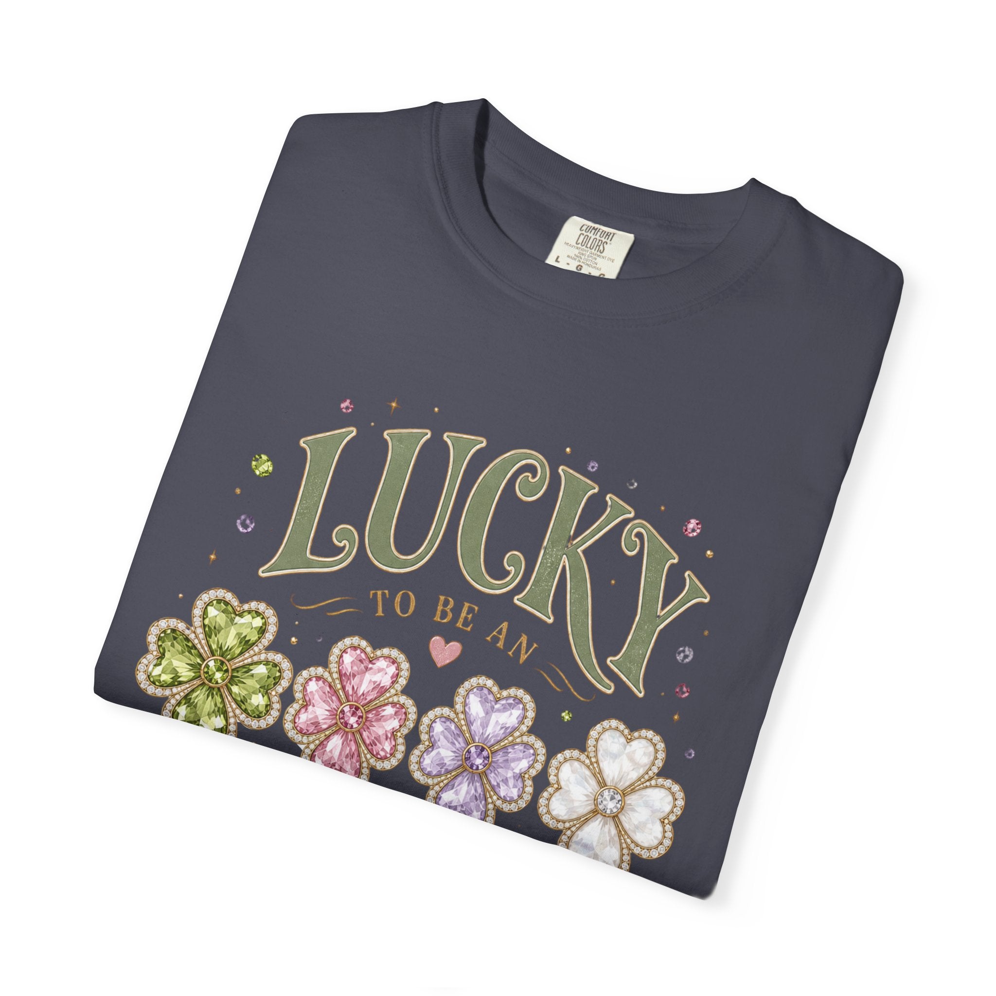 Lucky To Be an August Girl Tee - Comfort Colors