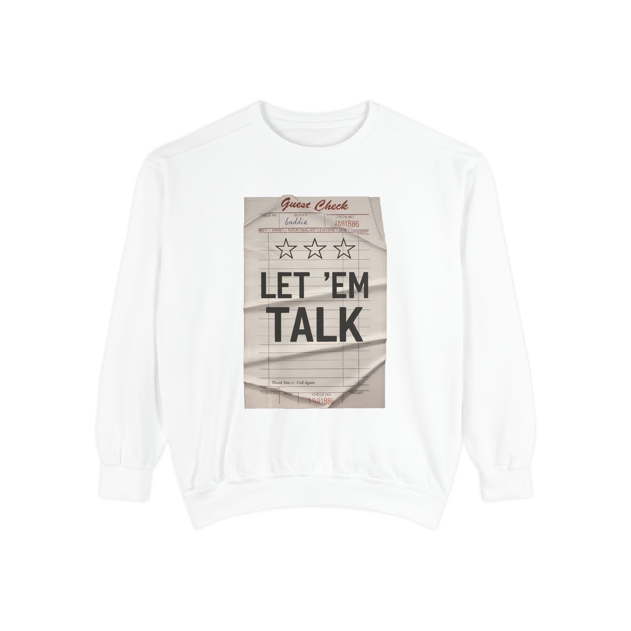 Let 'Em Talk Sweatshirt – Vintage Poster Graphic Crewneck Comfort Colors