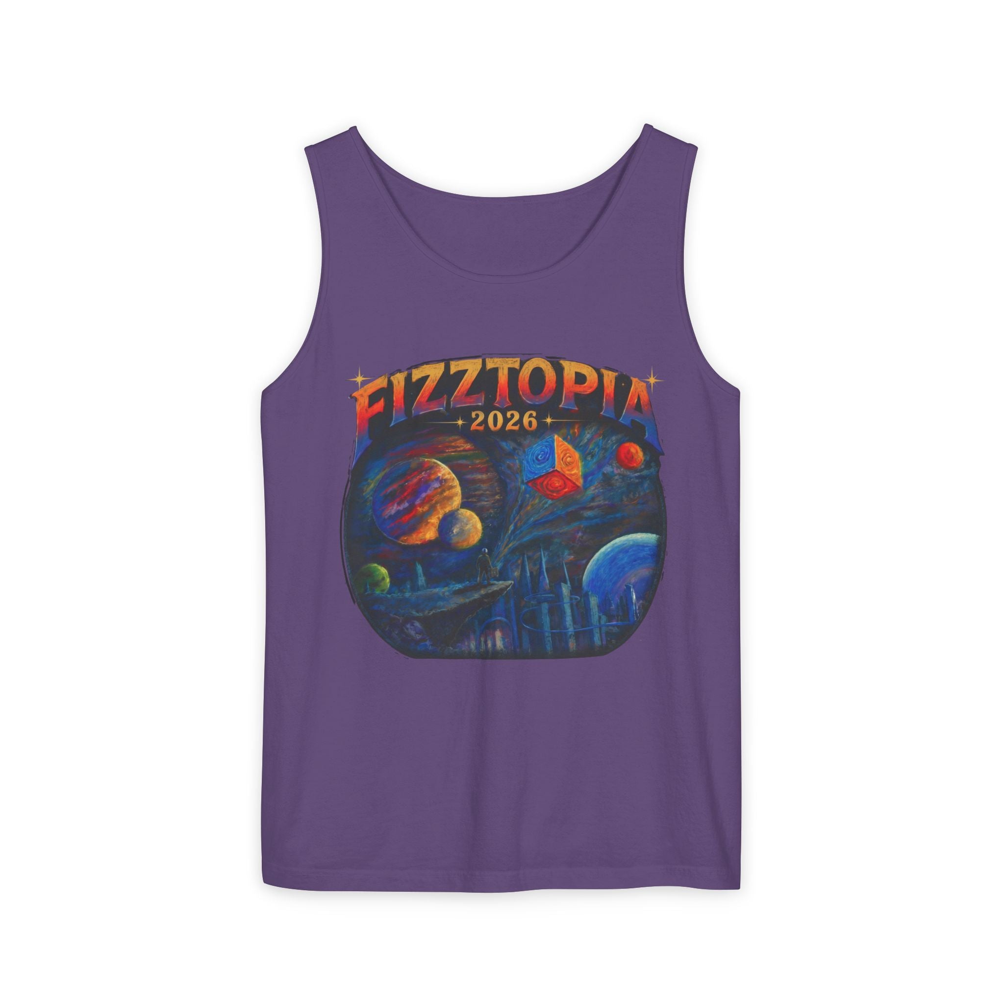 Daddy Ring Bomb's Fizztopia Galaxy Tank - Comfort Colors