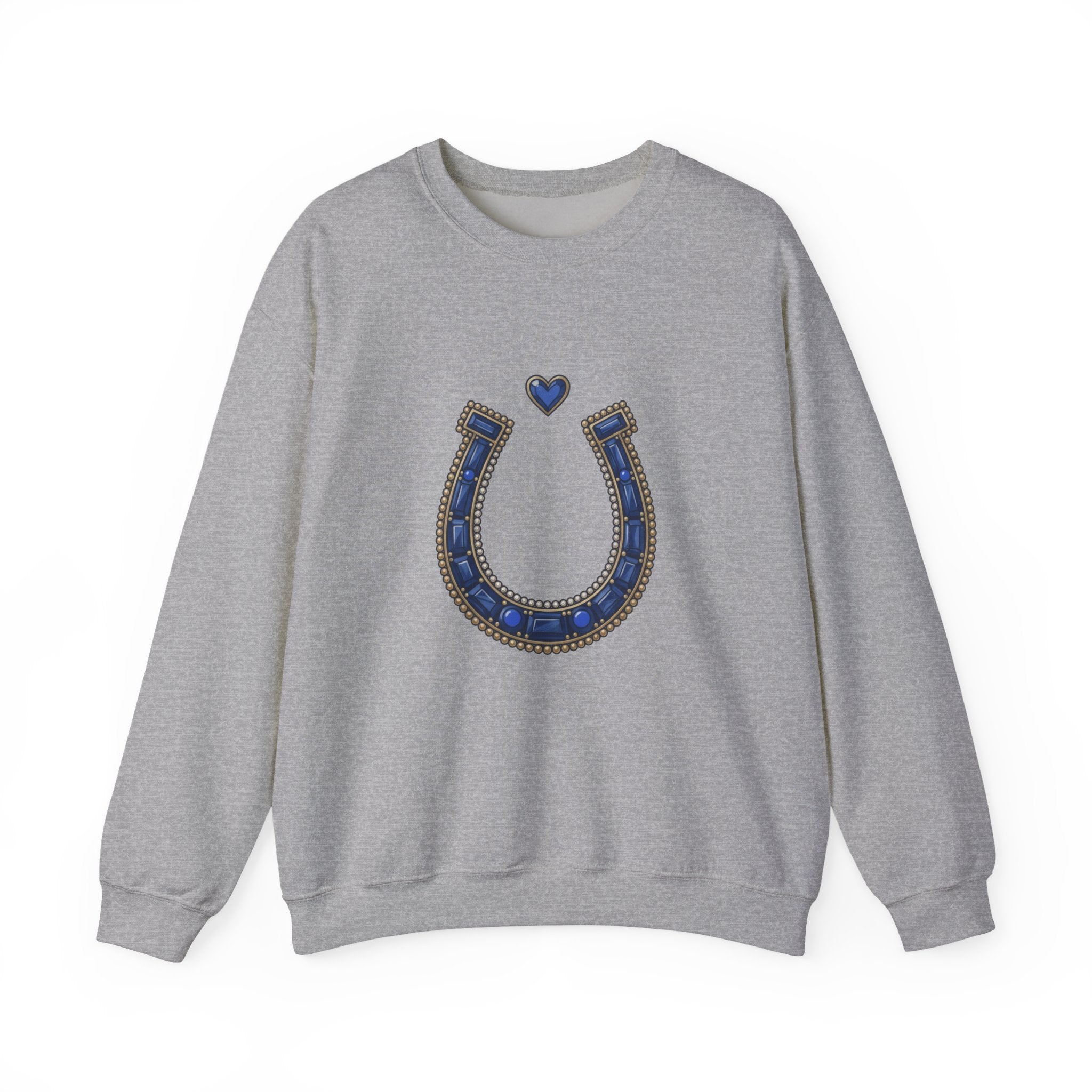 The Sapphire Horseshoe Sweatshirt - Gildan
