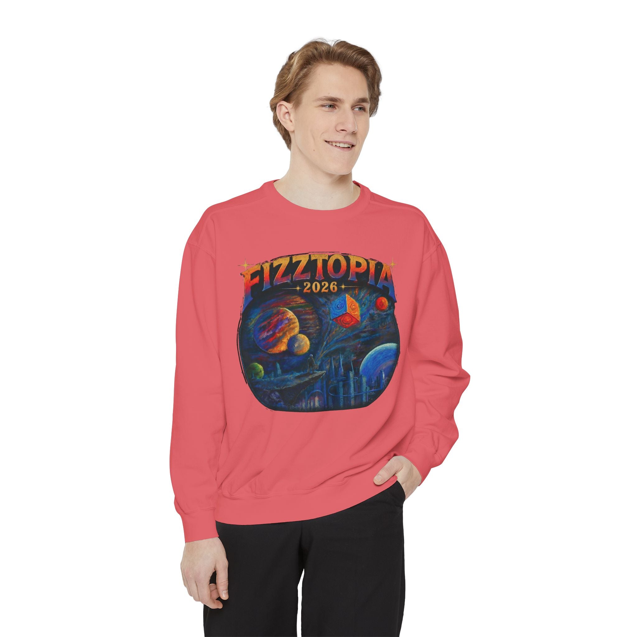 Daddy Ring Bomb's Fizztopia Galaxy Sweatshirt - Comfort Colors