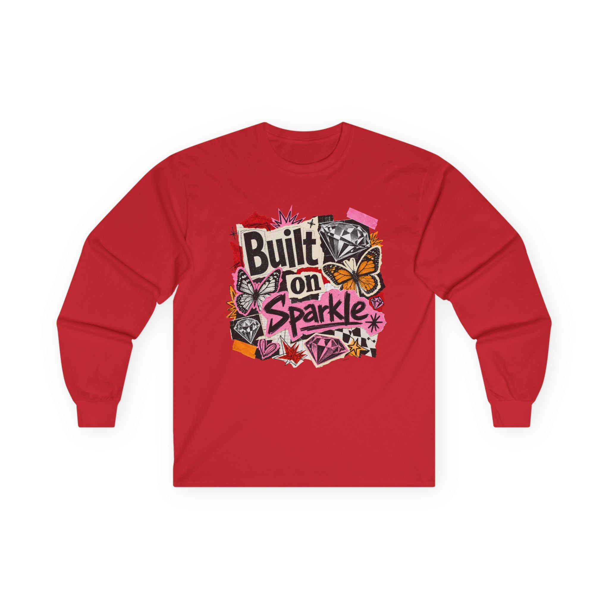 Built on Sparkle Long Sleeve Tee - Gildan