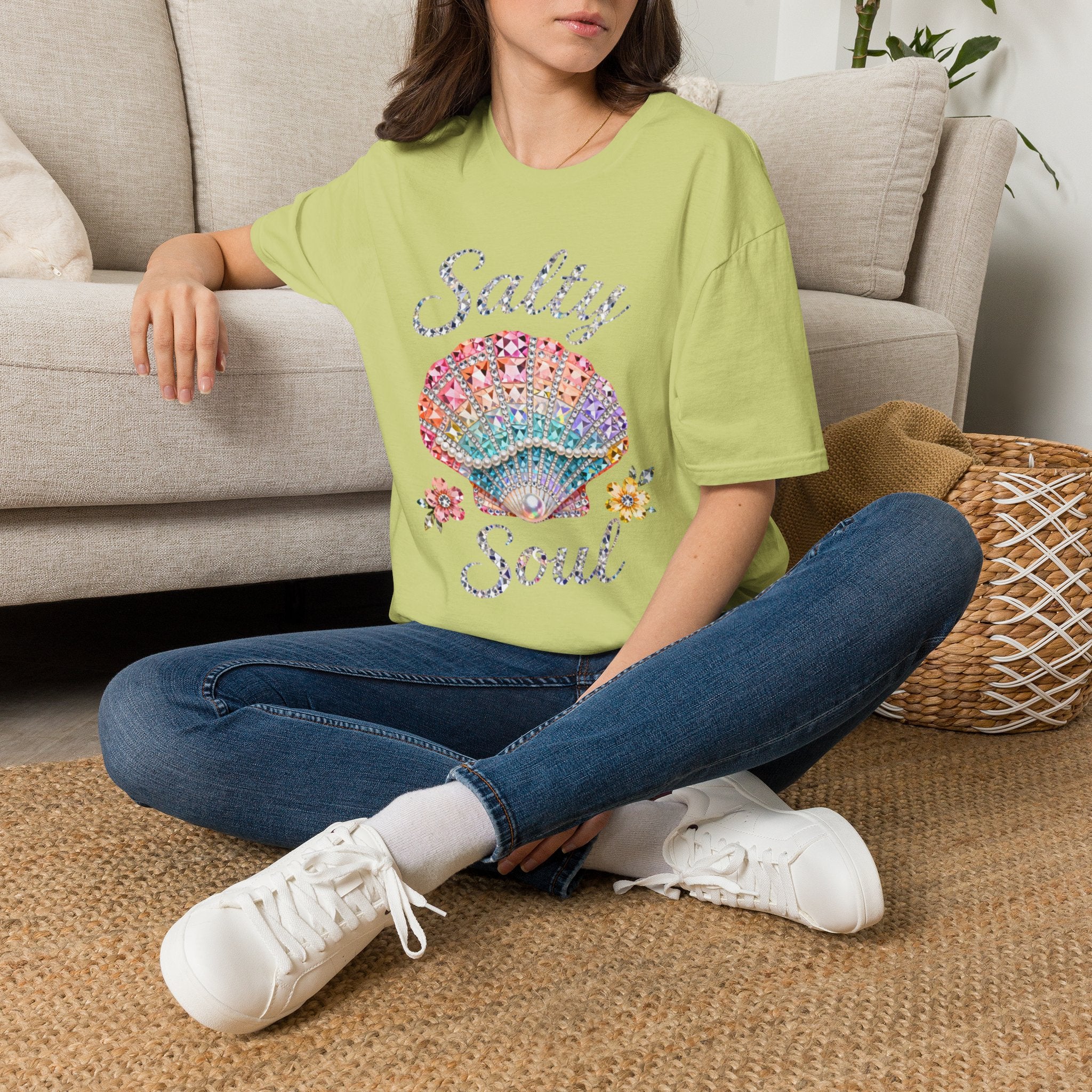 Salty Soul Jewel Tee - Gildan