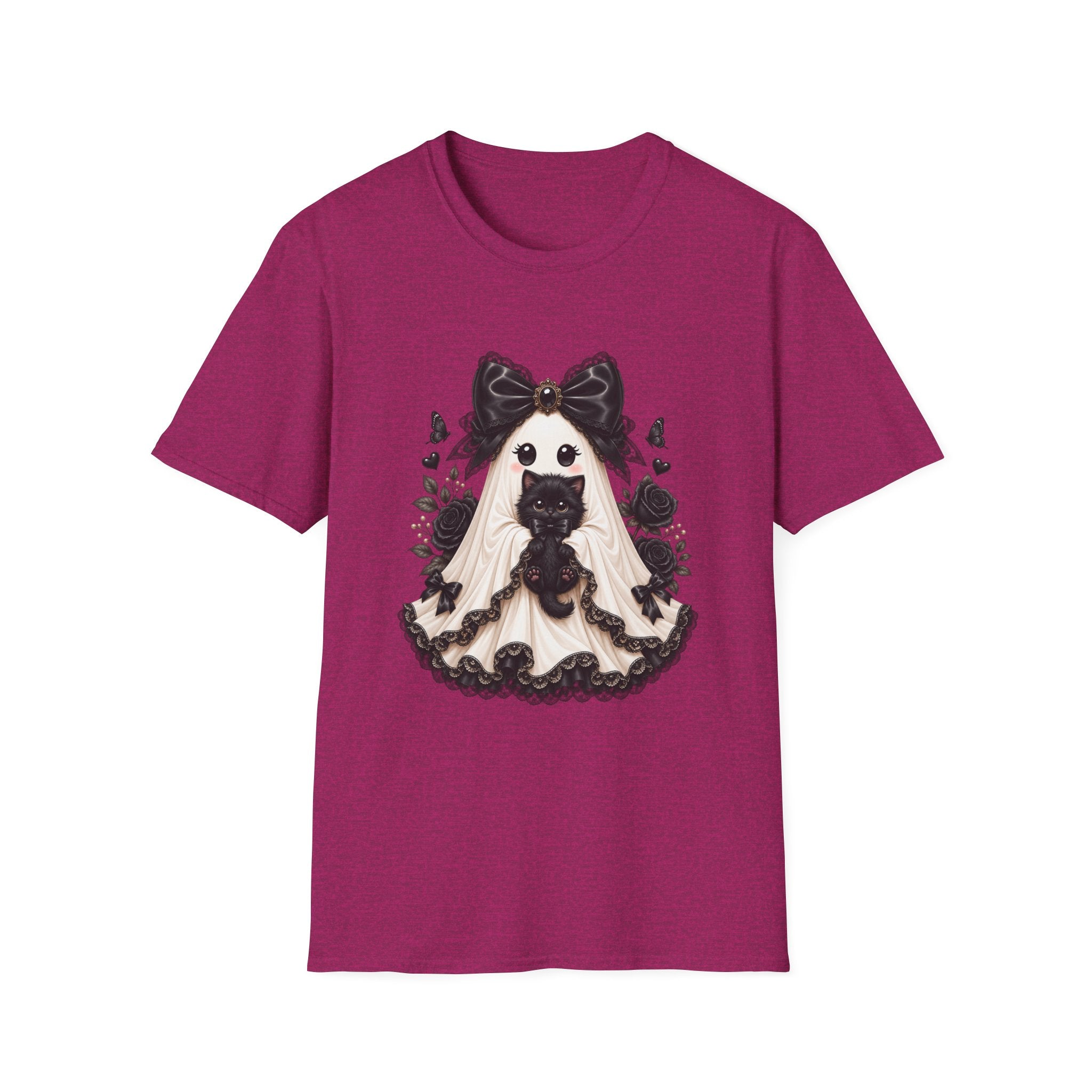 Lace Kitten Ghost Tee - Gildan
