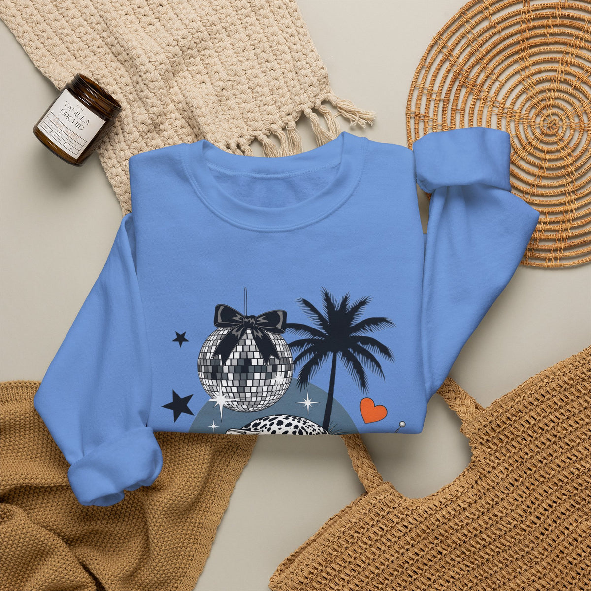 Disco Cheetah Sweatshirt - Gildan