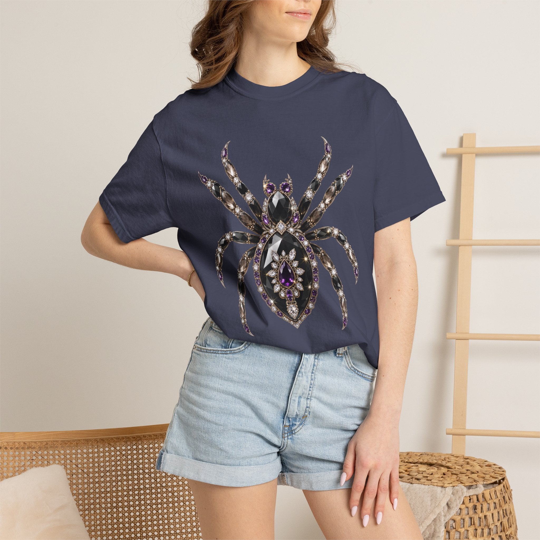 Jeweled Spider Tee - Comfort Colors