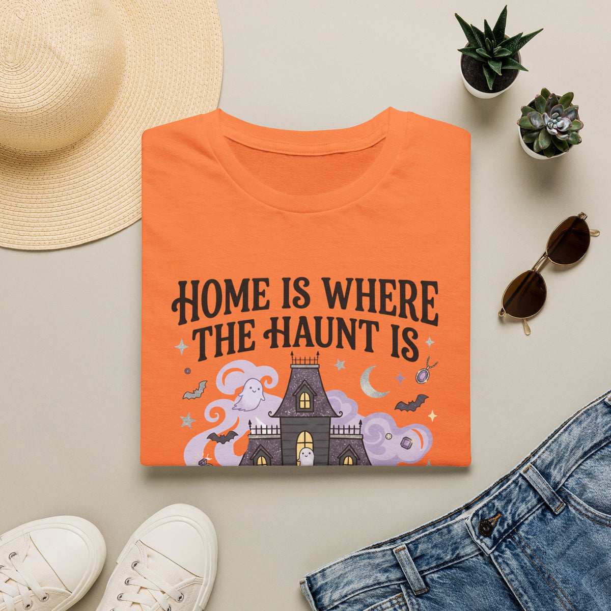 Home Is Where The Haunt Is Tee - Gildan
