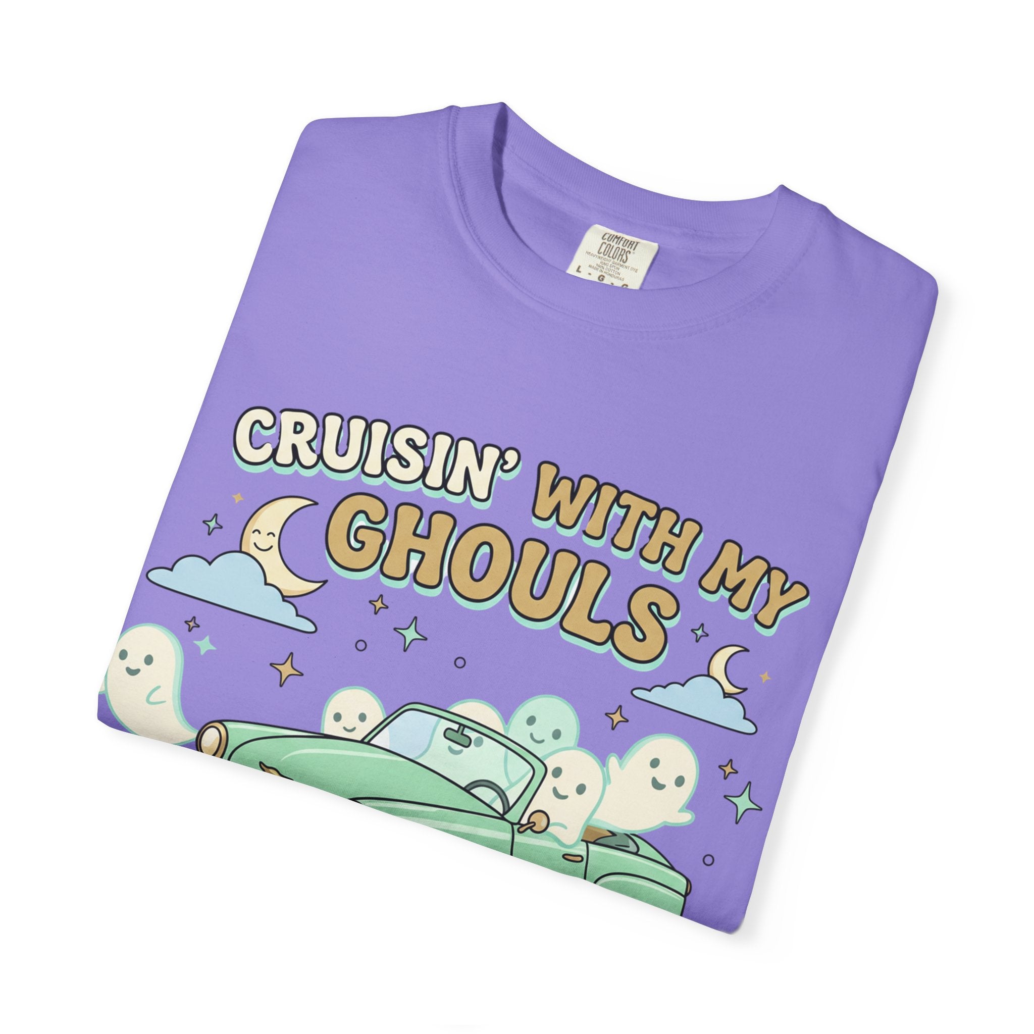 Cruisin' With My Ghouls Tee - Comfort Colors