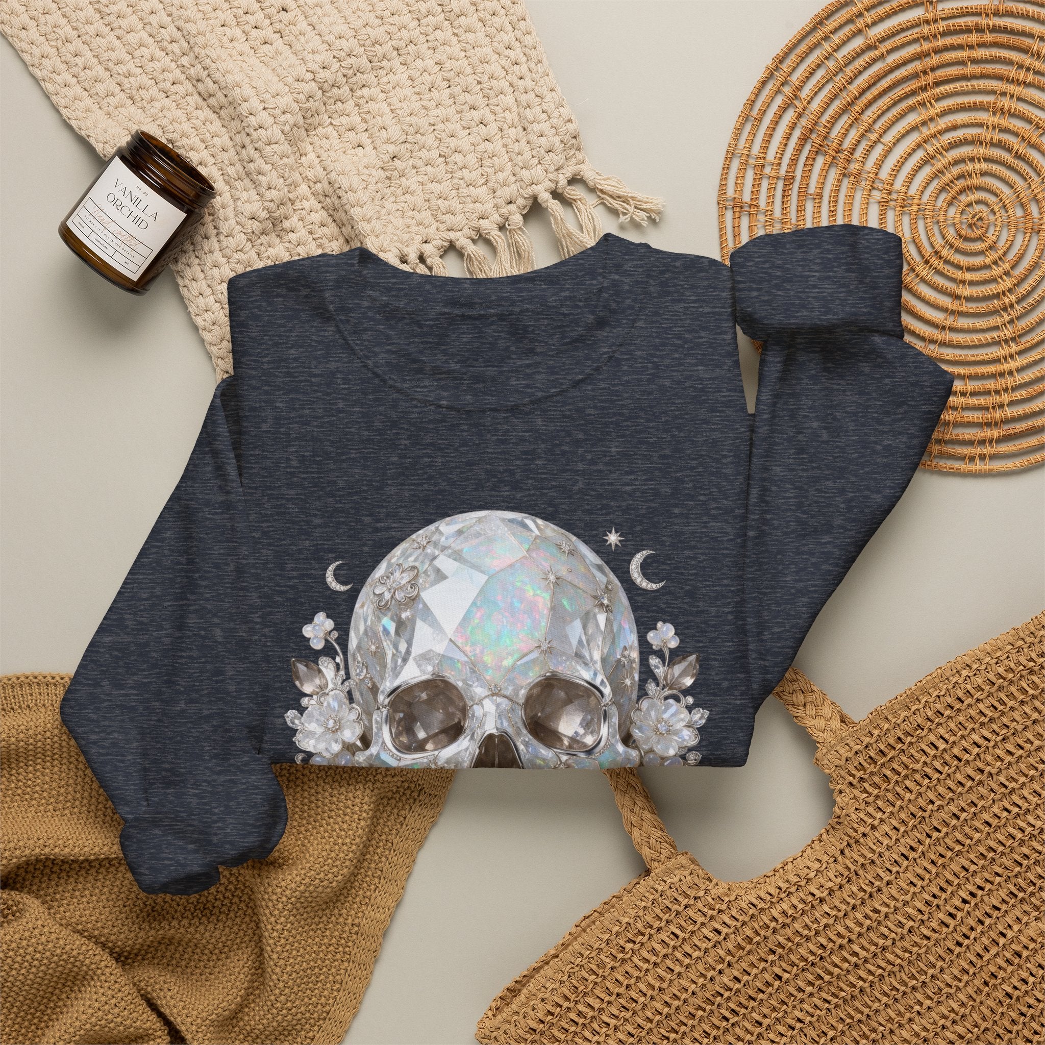 The Moonstone Skull Sweatshirt - Gildan