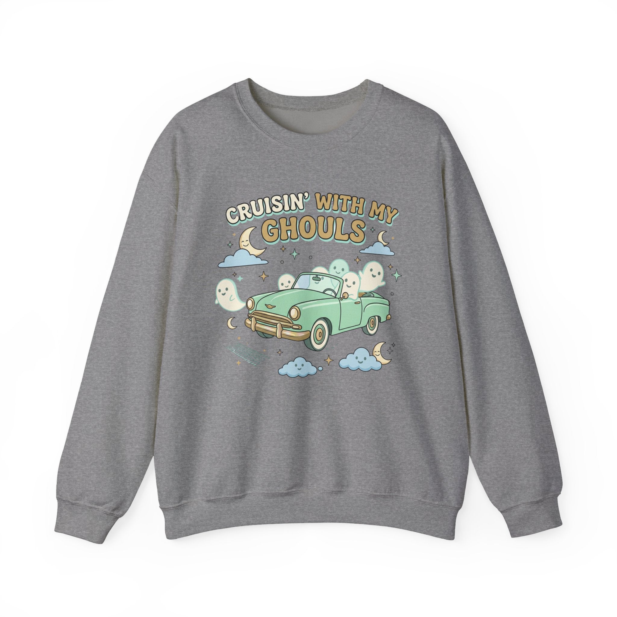 Cruisin' With My Ghouls Sweatshirt - Gildan
