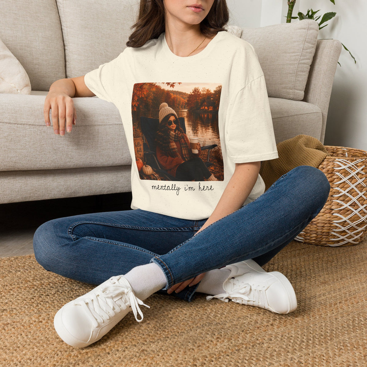 Mentally I'm Here Tee - Gildan