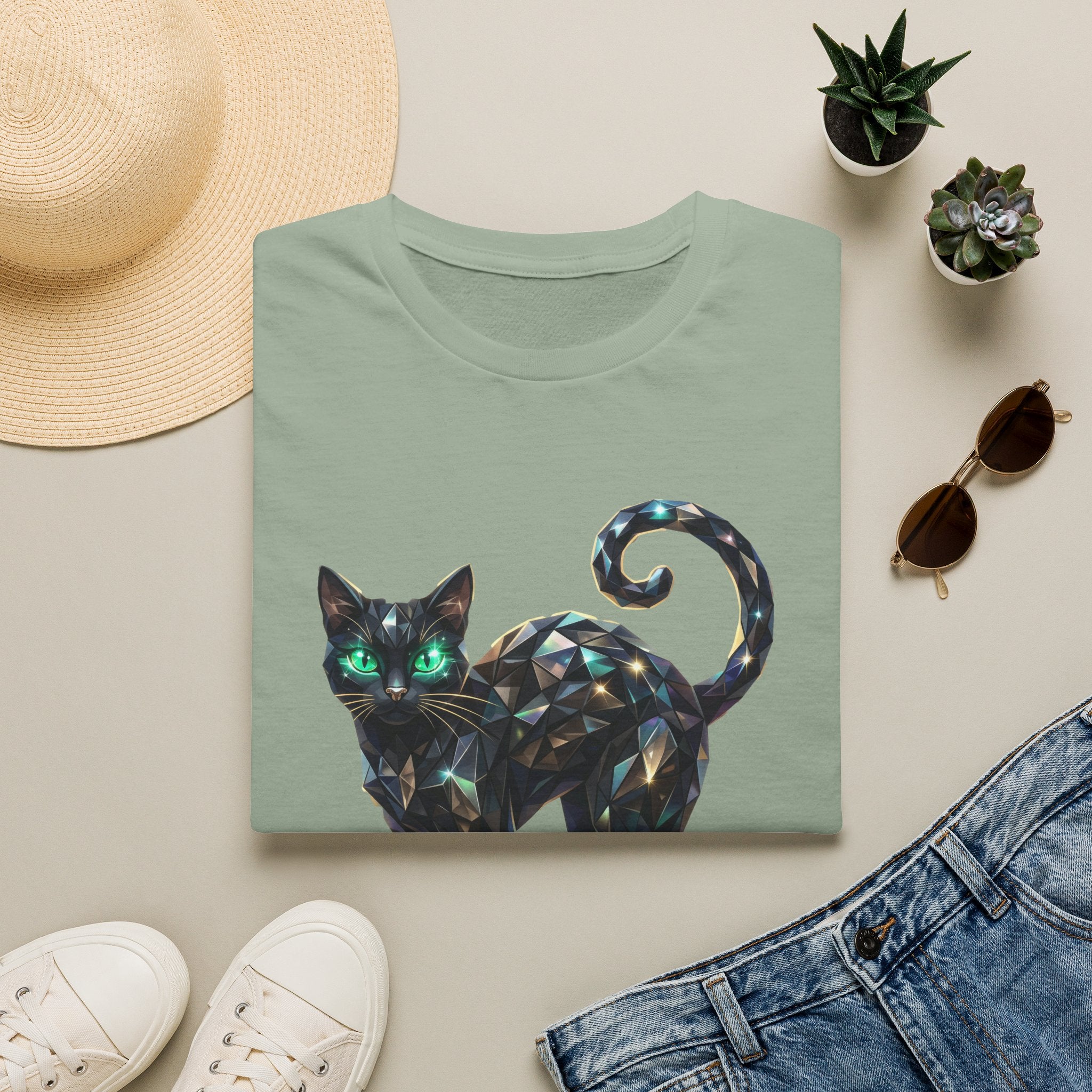 The Jeweled Cat Tee - Gildan