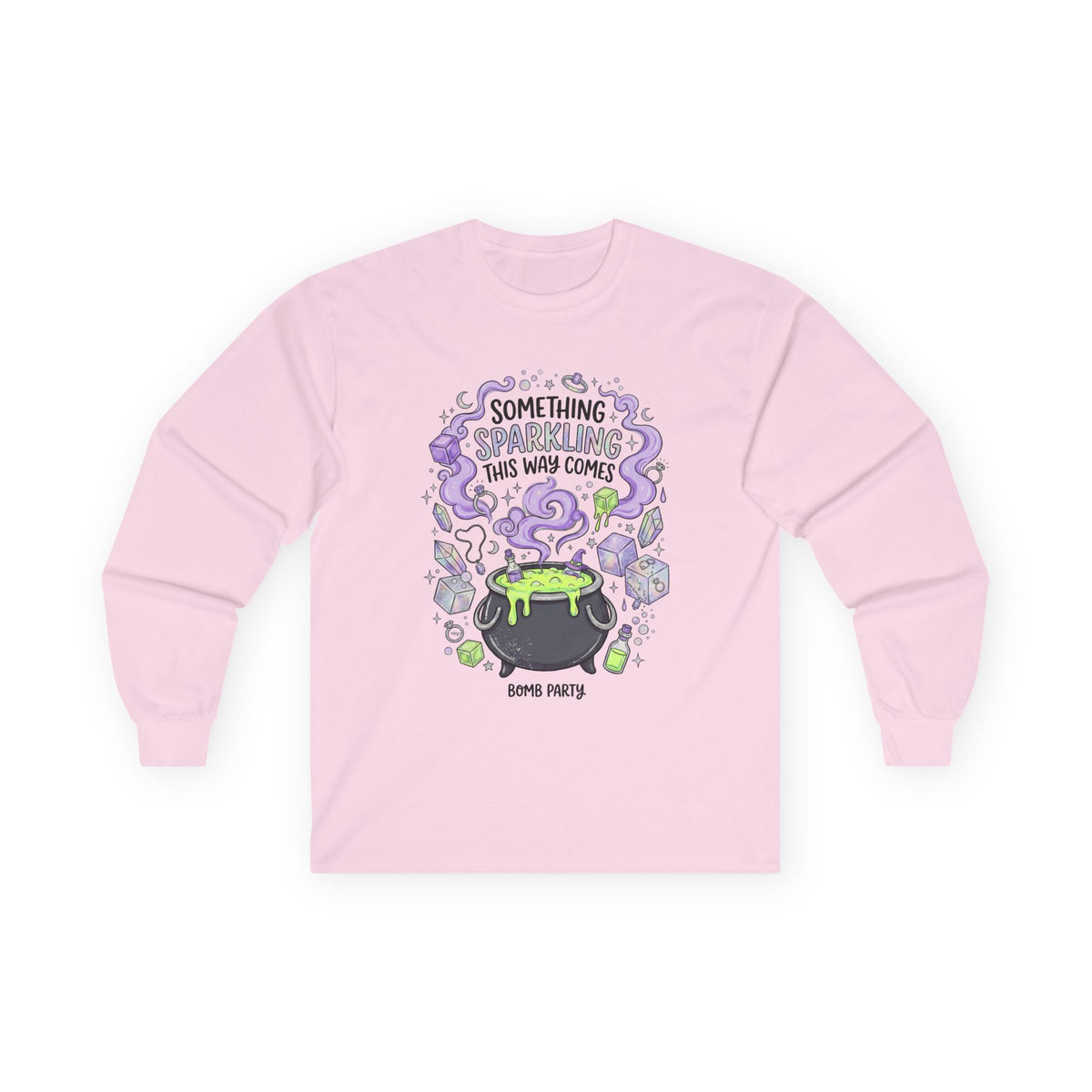 The Spooky Cauldron Long Sleeve Tee - Gildan