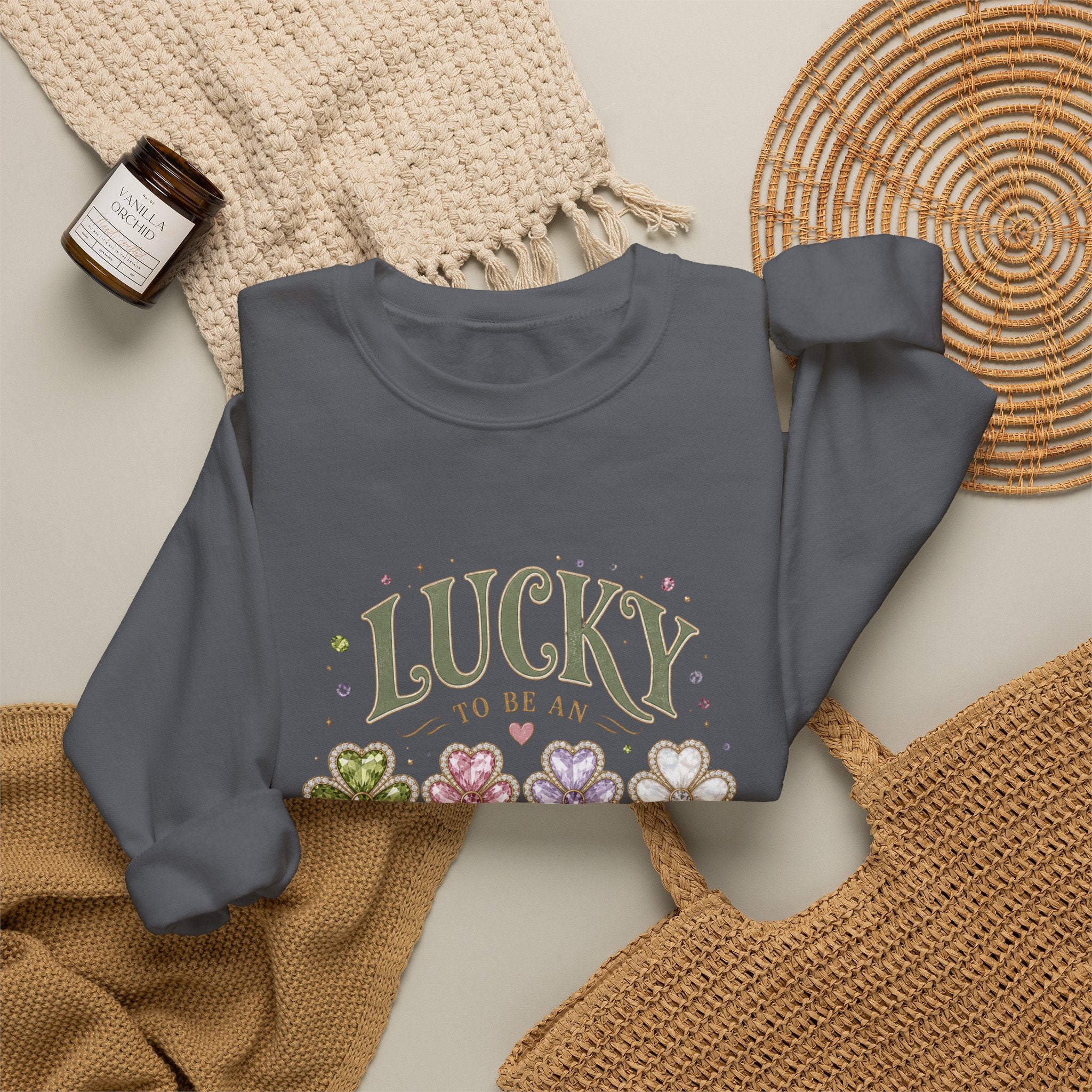 Lucky To Be An August Girl Sweatshirt