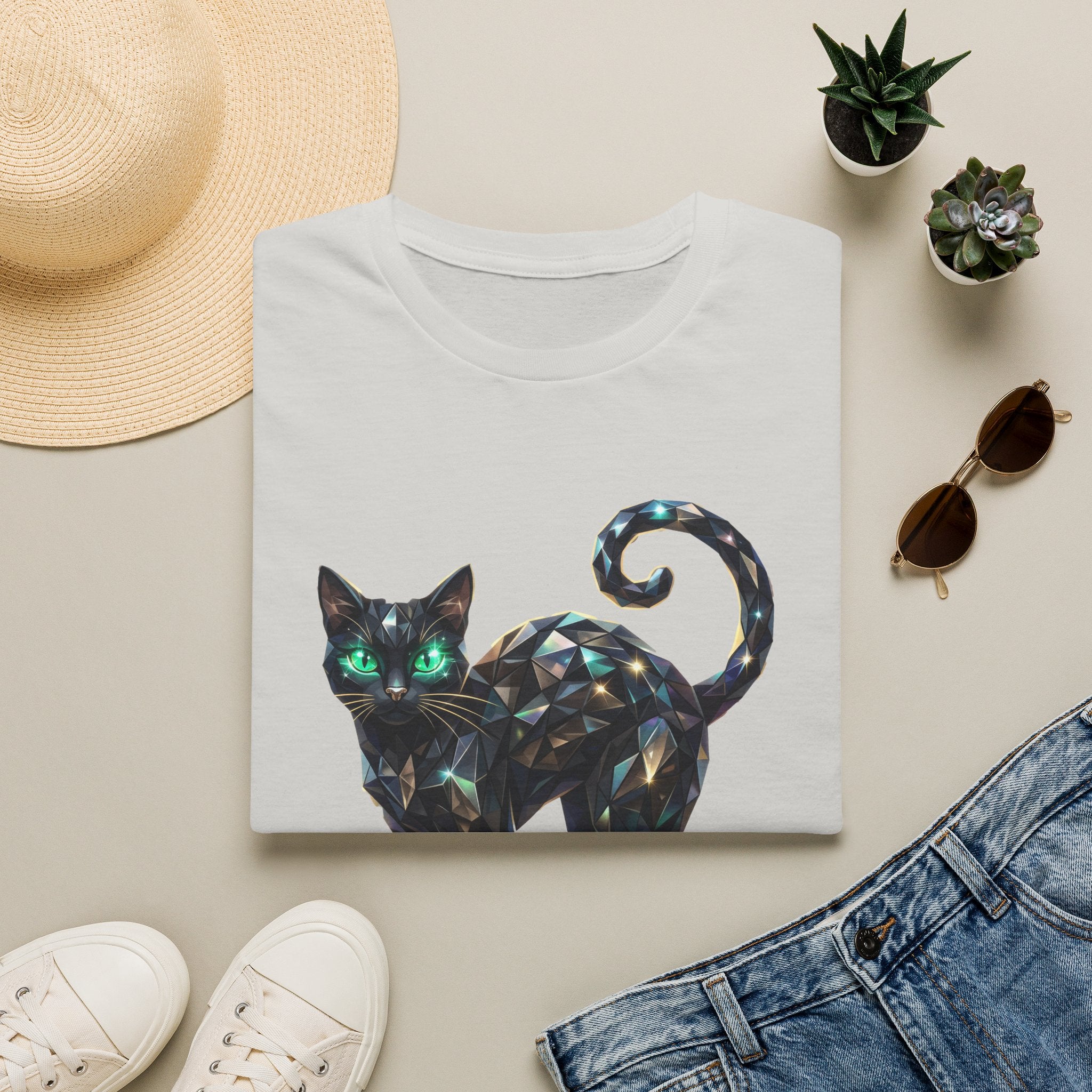 The Jeweled Cat Tee - Gildan