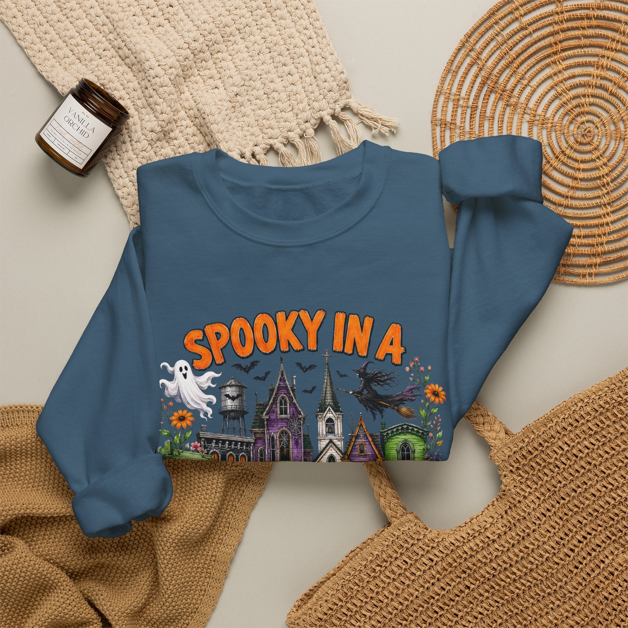 Spooky In A Smalltown Sweatshirt - Gildan
