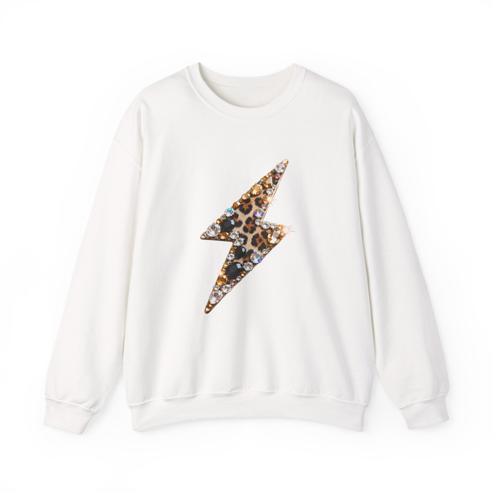 Leopard Lightning Bolt Crewneck Sweatshirt