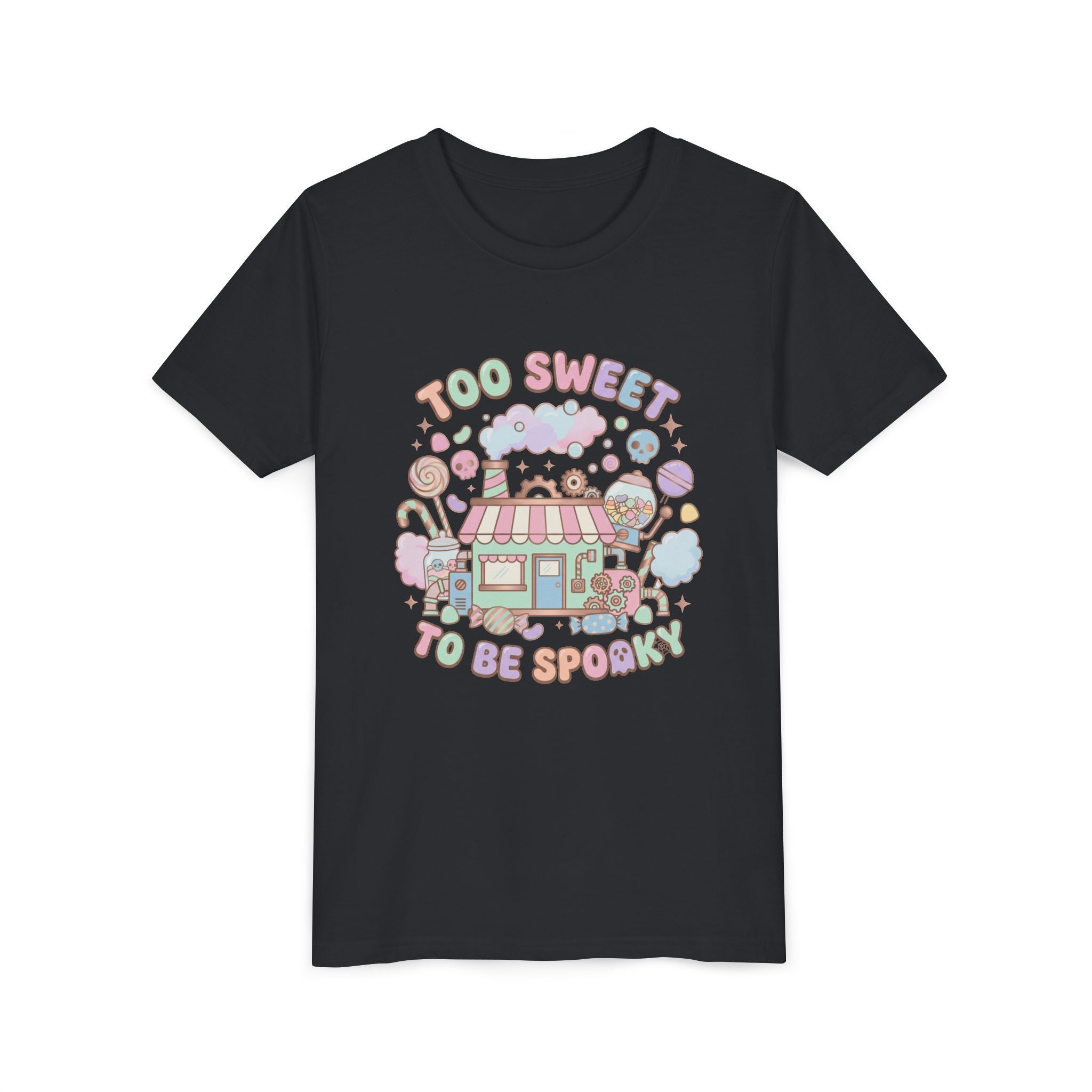 Too Sweet To Be Spooky Big Kid Tee