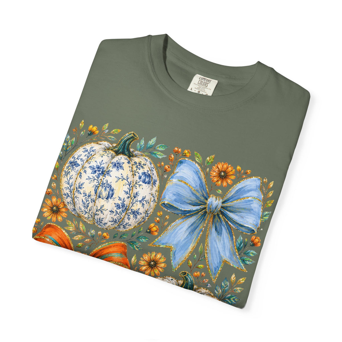 Pumpkin Bows Tee - Comfort Colors