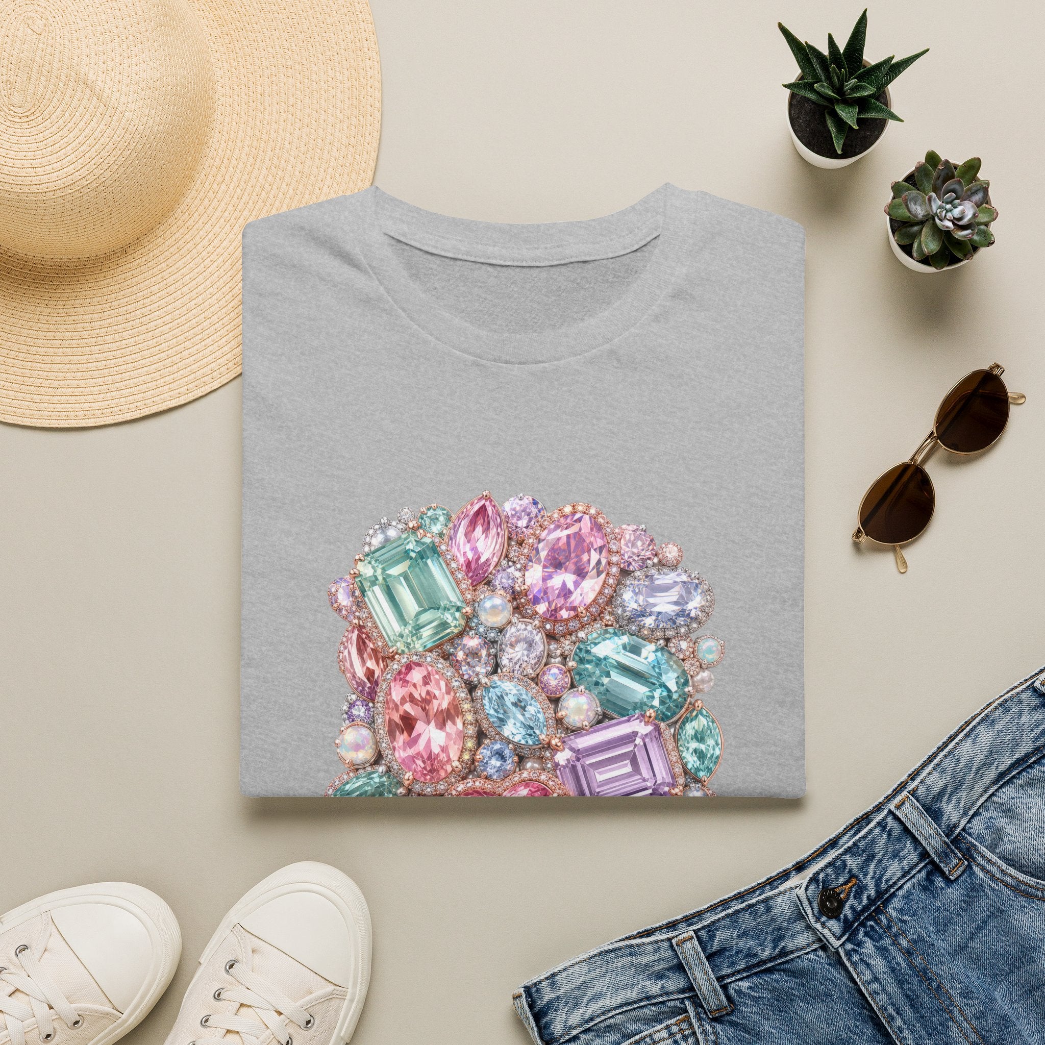 Halo Gemstone Tee - Gildan