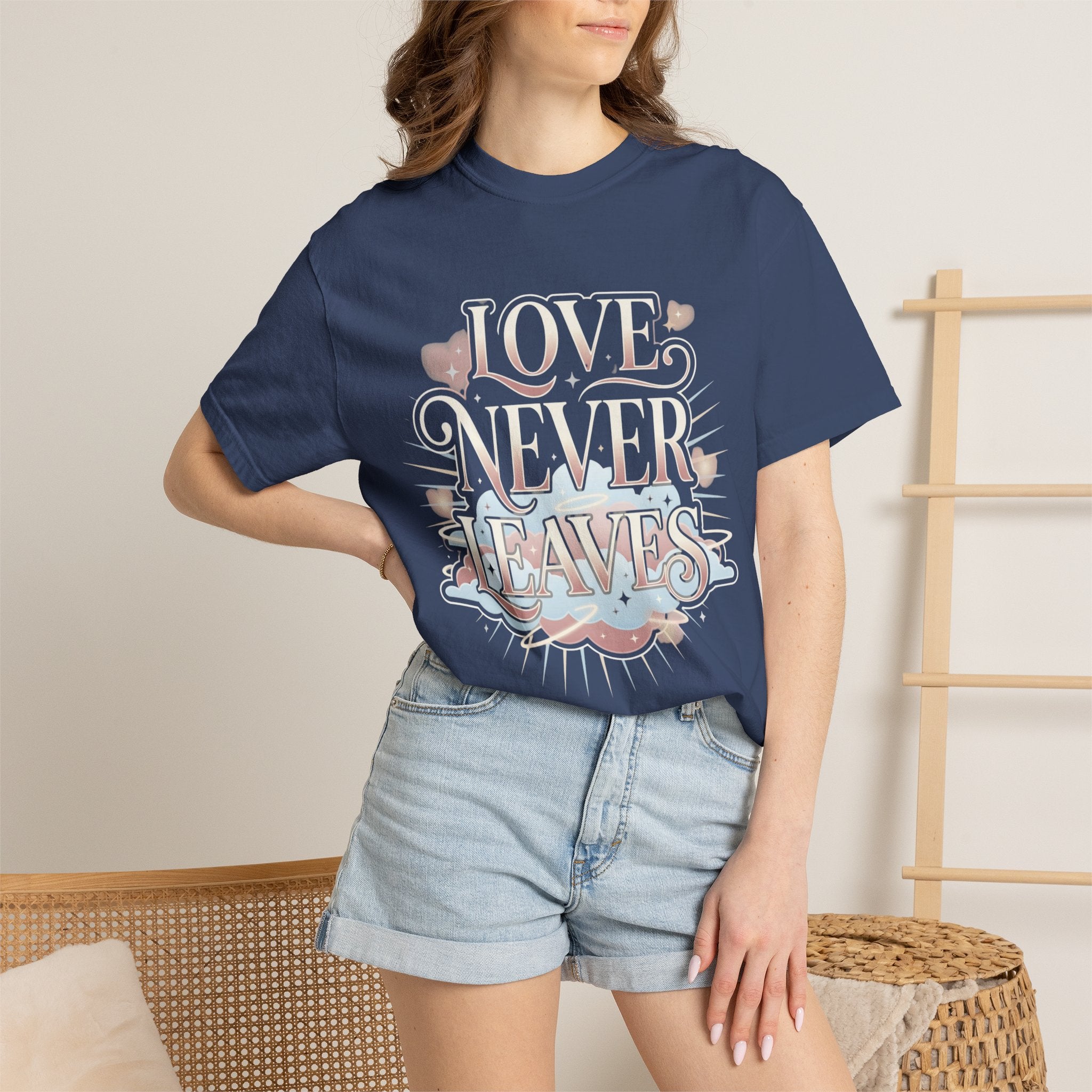 Love Never Leaves Tee - Comfort Colors