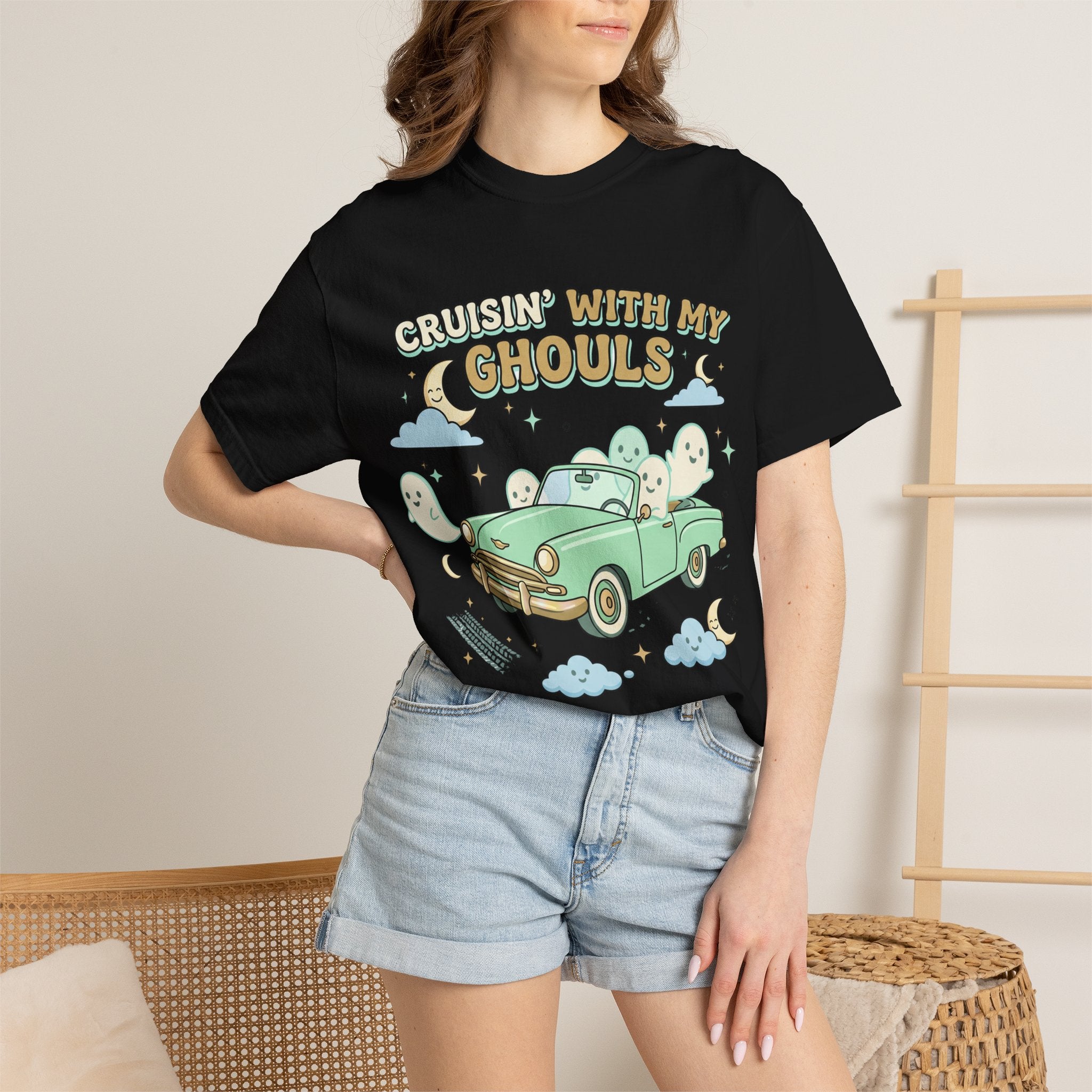 Cruisin' With My Ghouls Tee - Comfort Colors
