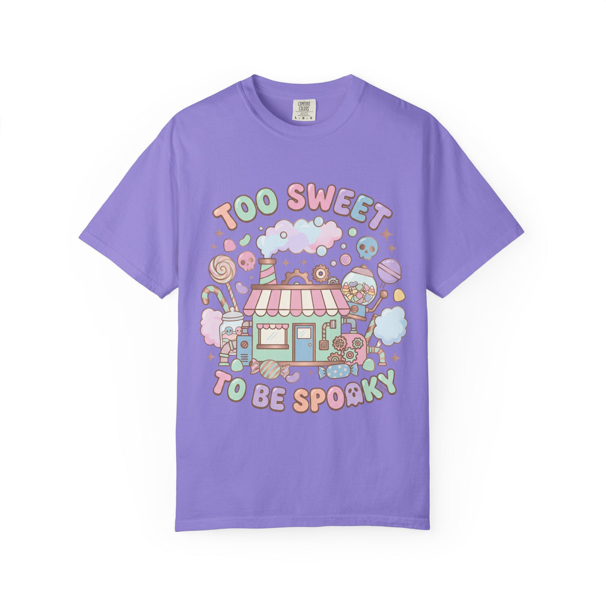 Too Sweet To Be Spooky Tee - Comfort Colors