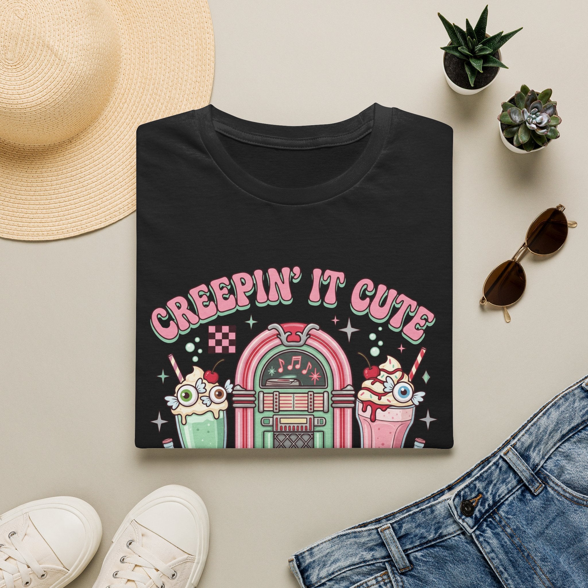 Creepin' It Cute Tee - Gildan