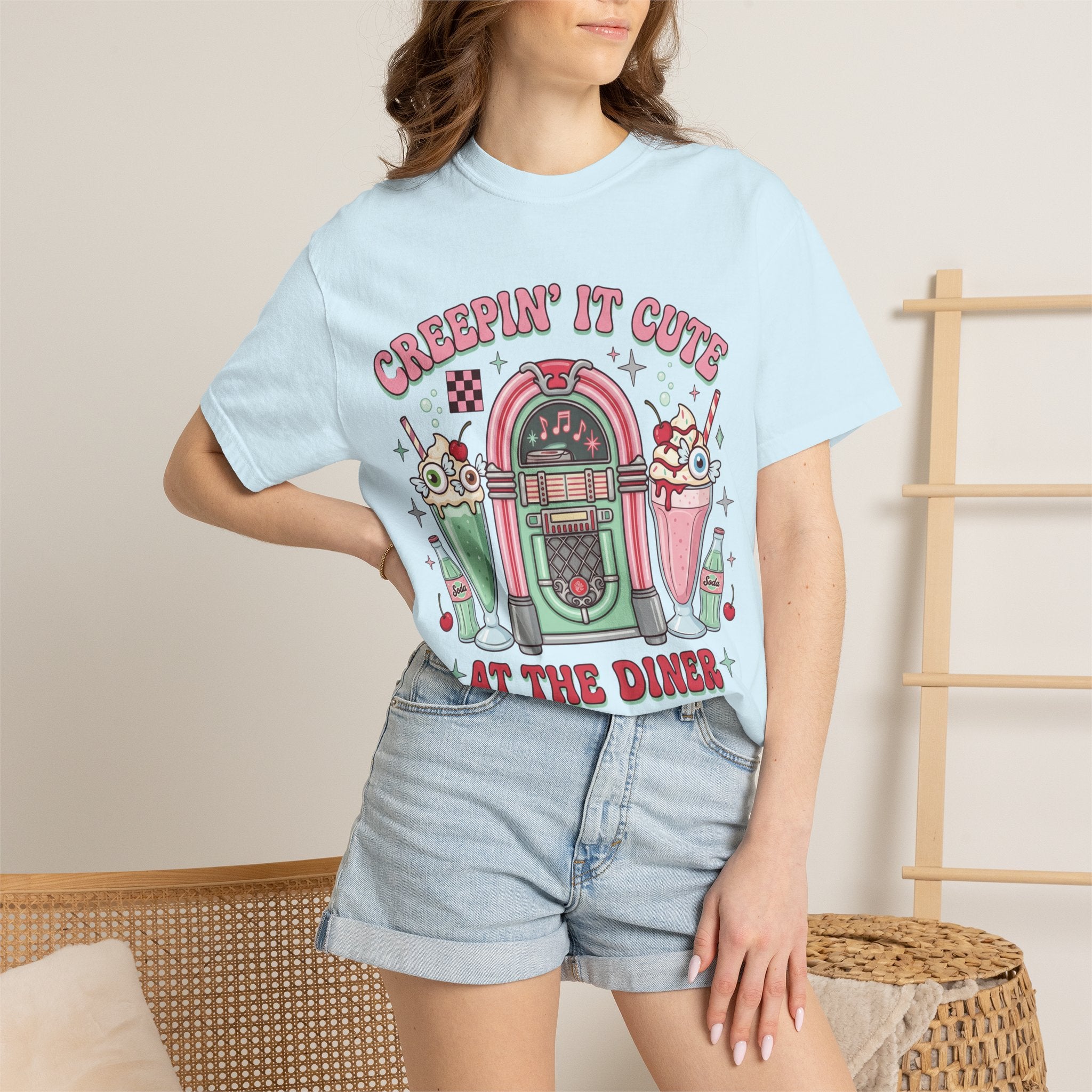Creepin' It Cute Tee - Comfort Colors