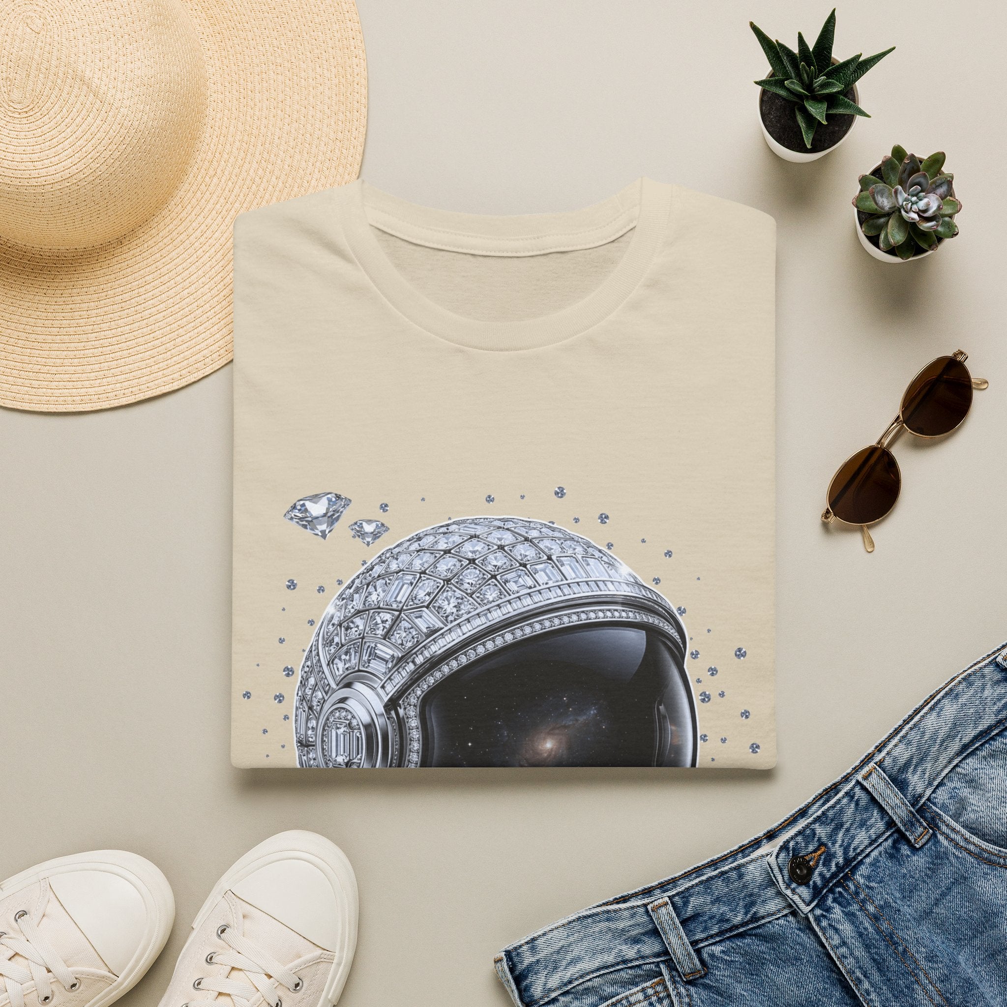 Sparkle Astronaut Tee - Gildan