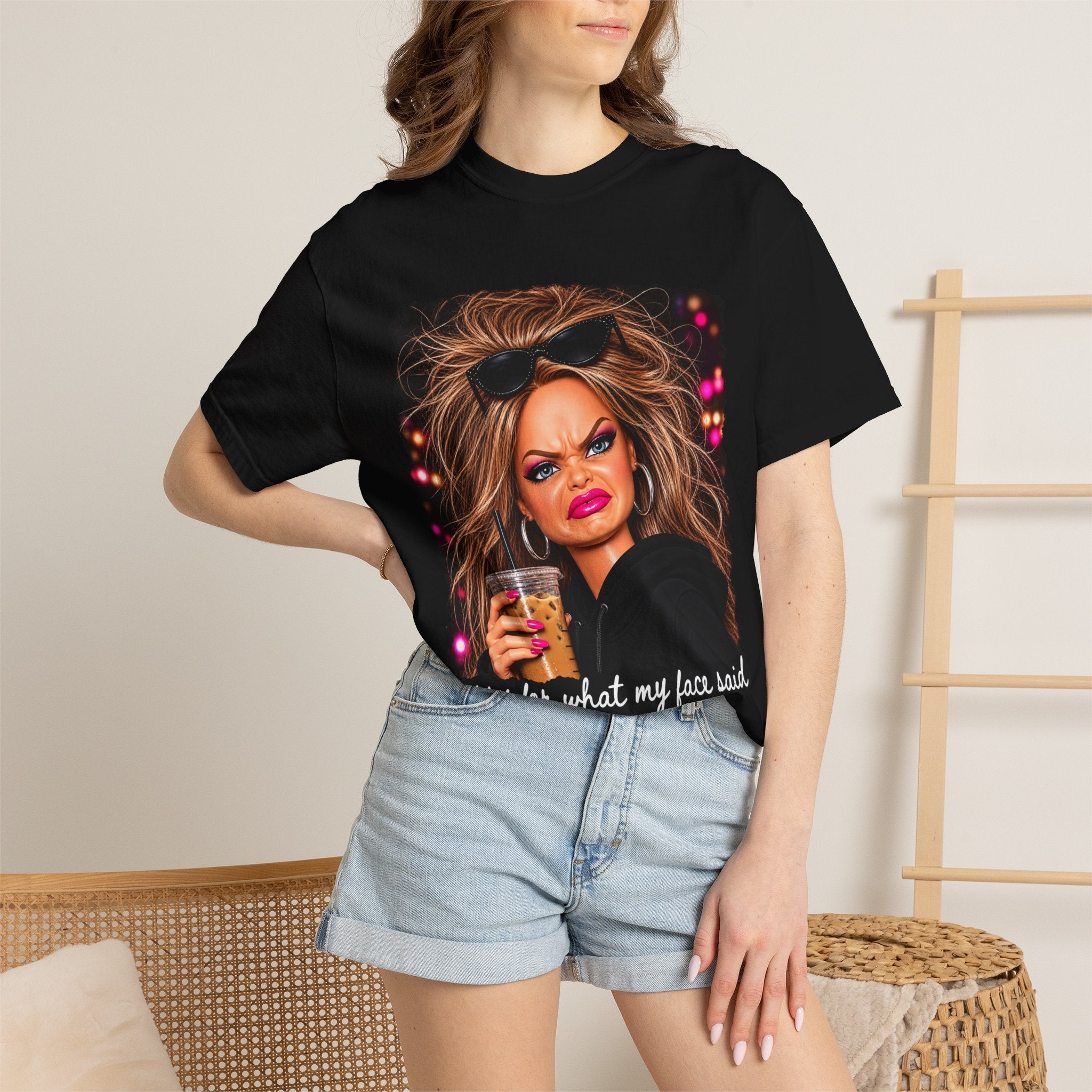 Sorry For What My Face Said Tee - Comfort Colors
