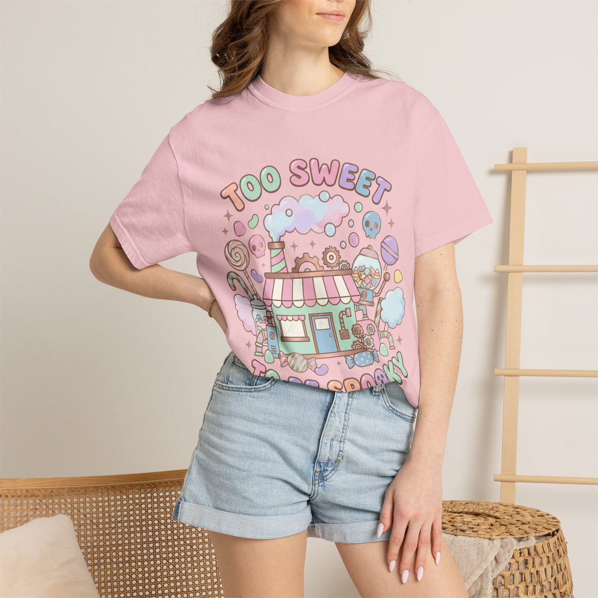 Too Sweet To Be Spooky Tee - Comfort Colors