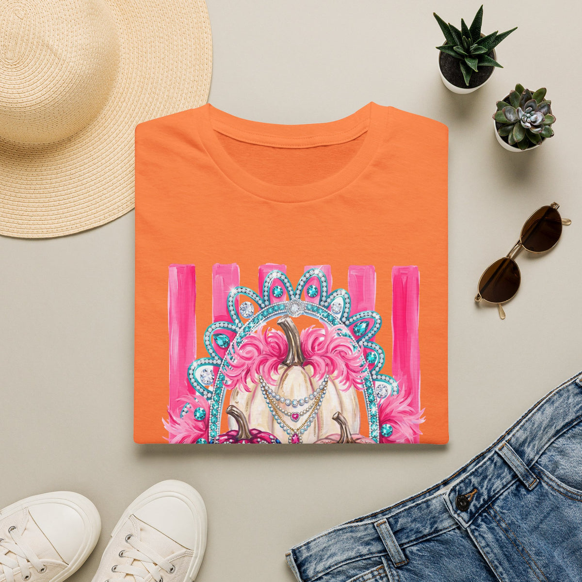 Pink Pumpkins Glam Tee - Gildan