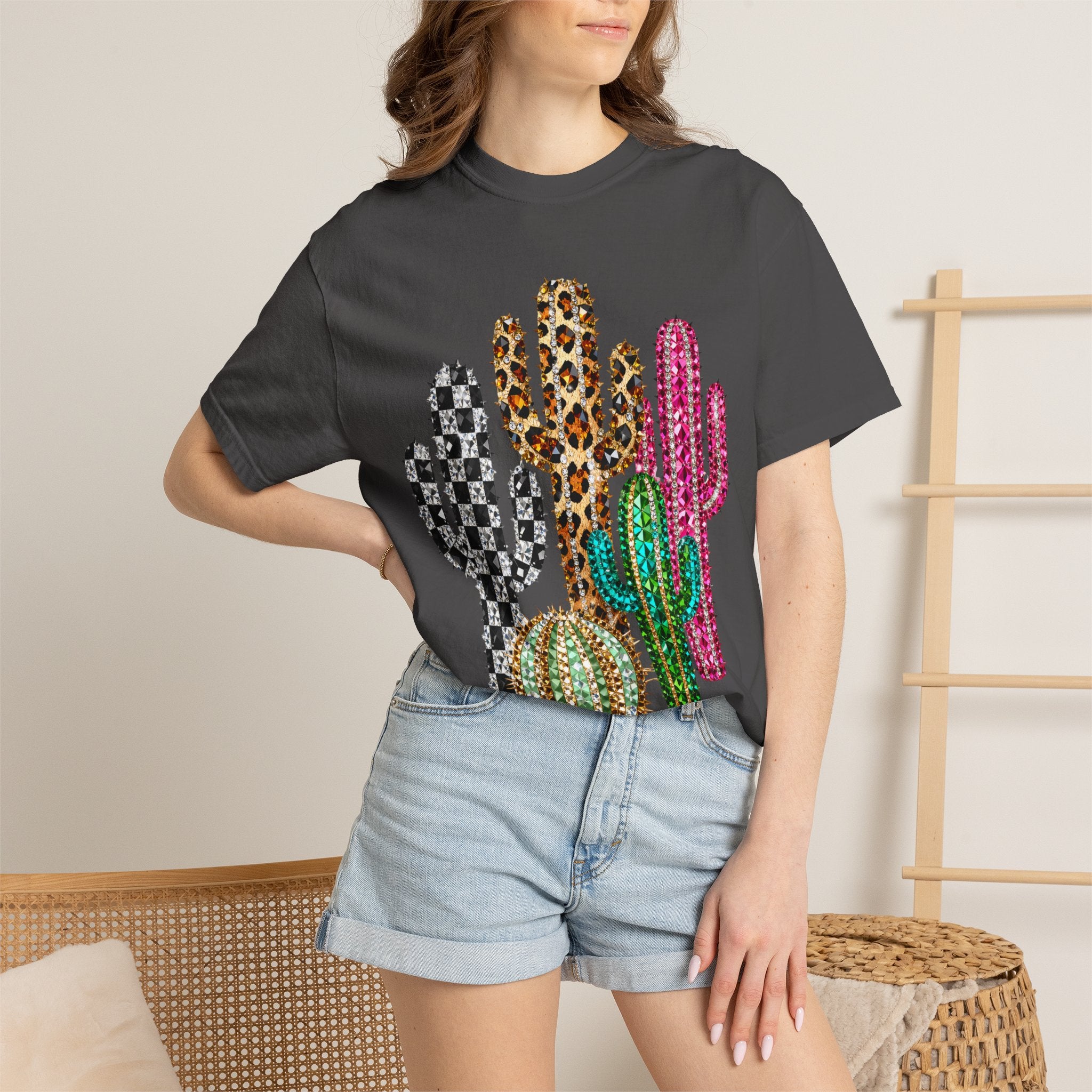 The Jeweled Cactus Tee - Comfort Colors