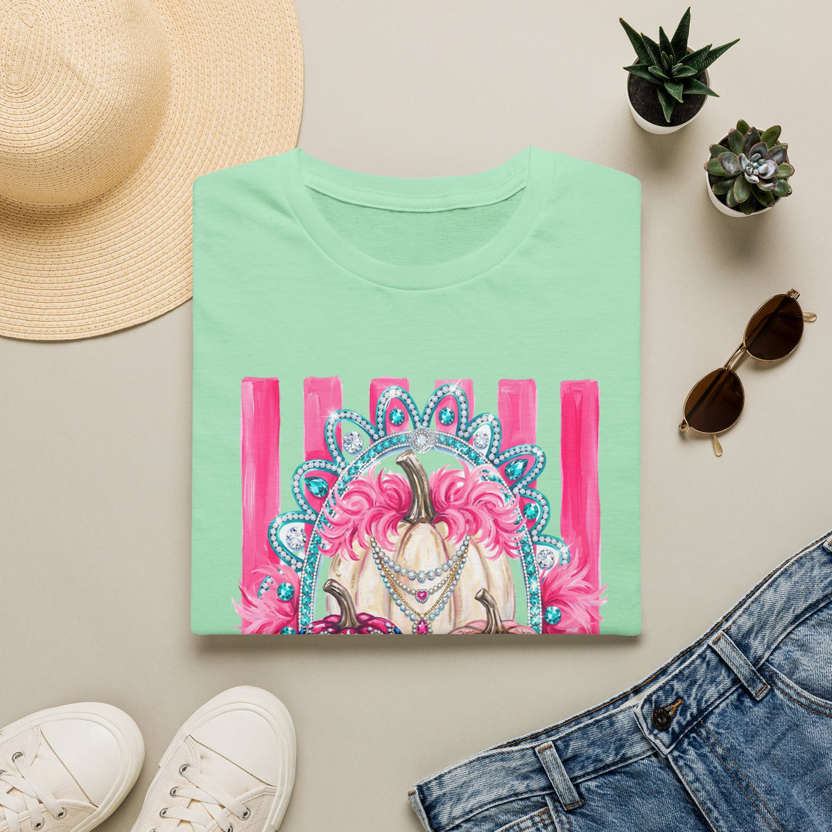 Pink Pumpkins Glam Tee - Gildan