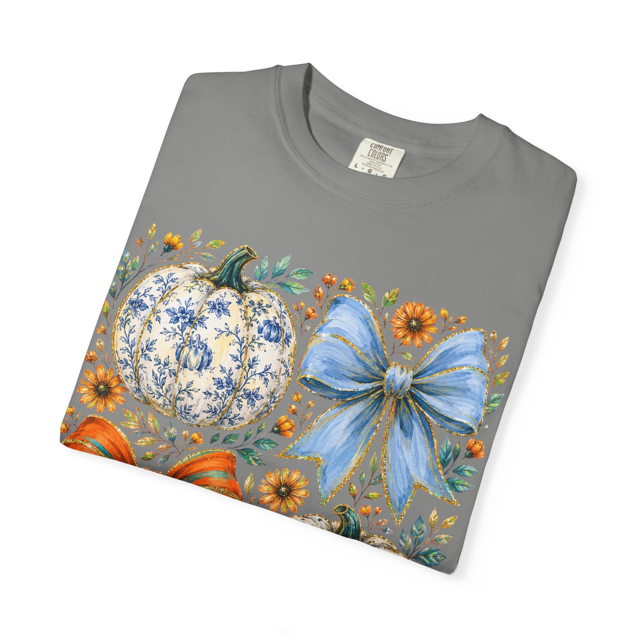 Pumpkin Bows Tee - Comfort Colors