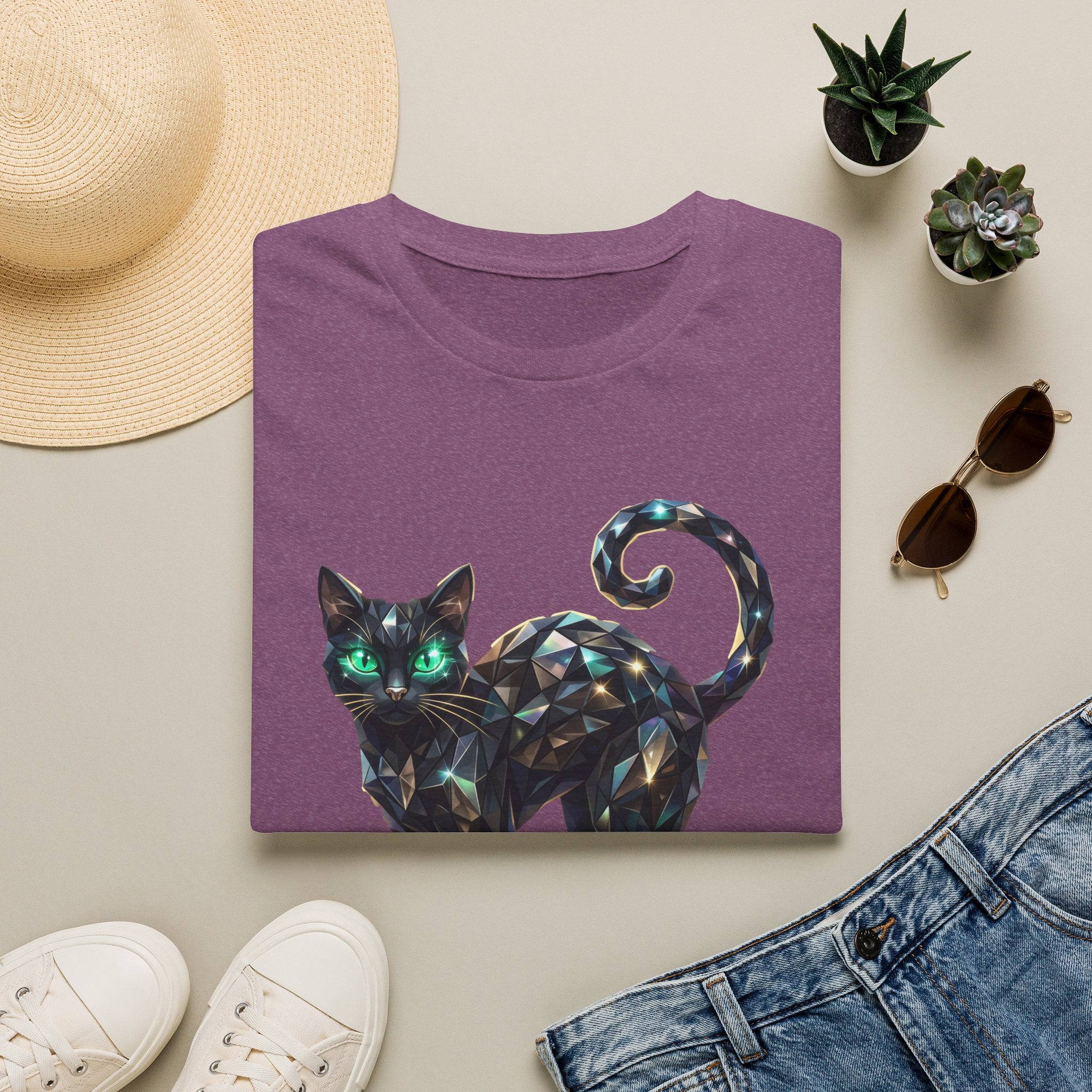 The Jeweled Cat Tee - Gildan