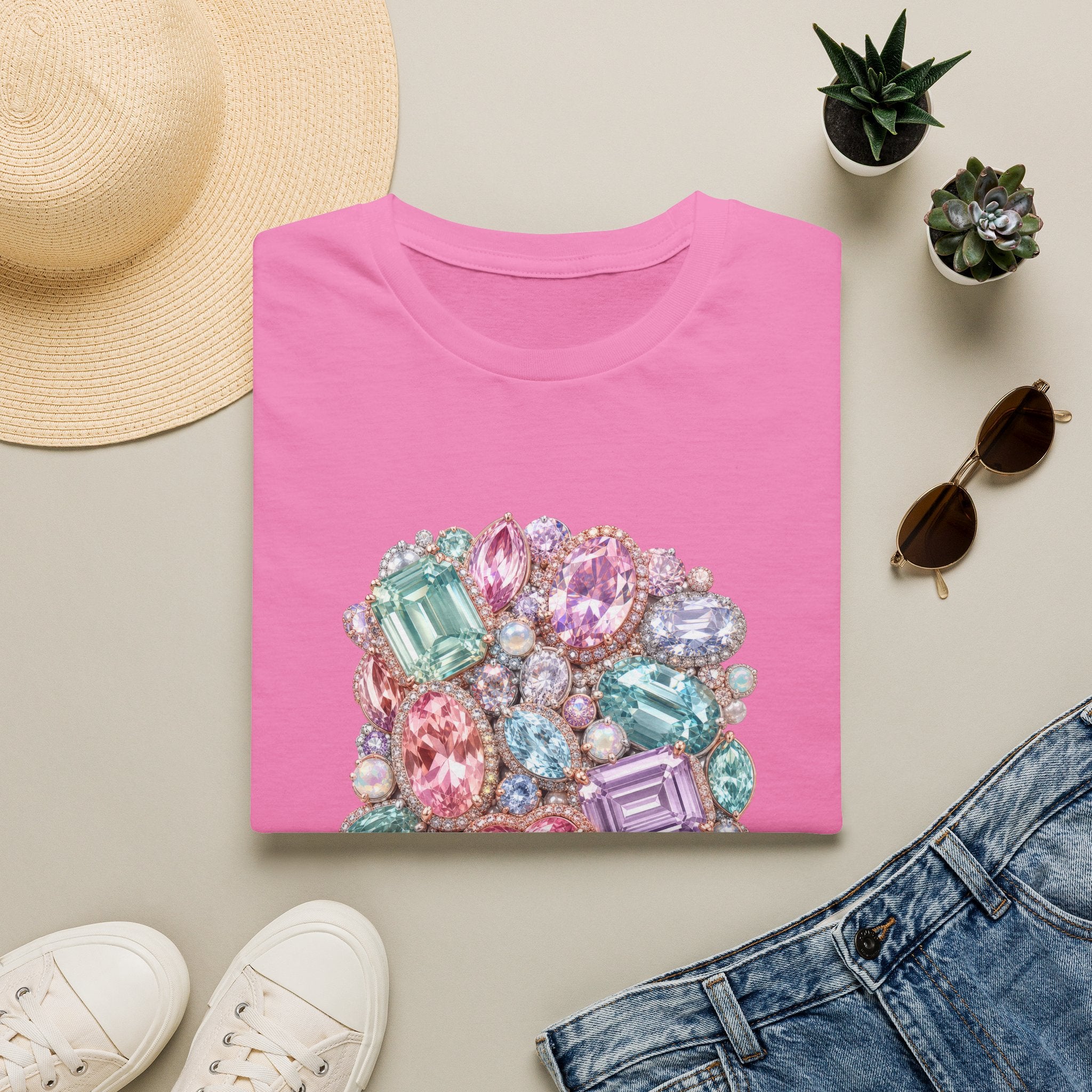 Halo Gemstone Tee - Gildan
